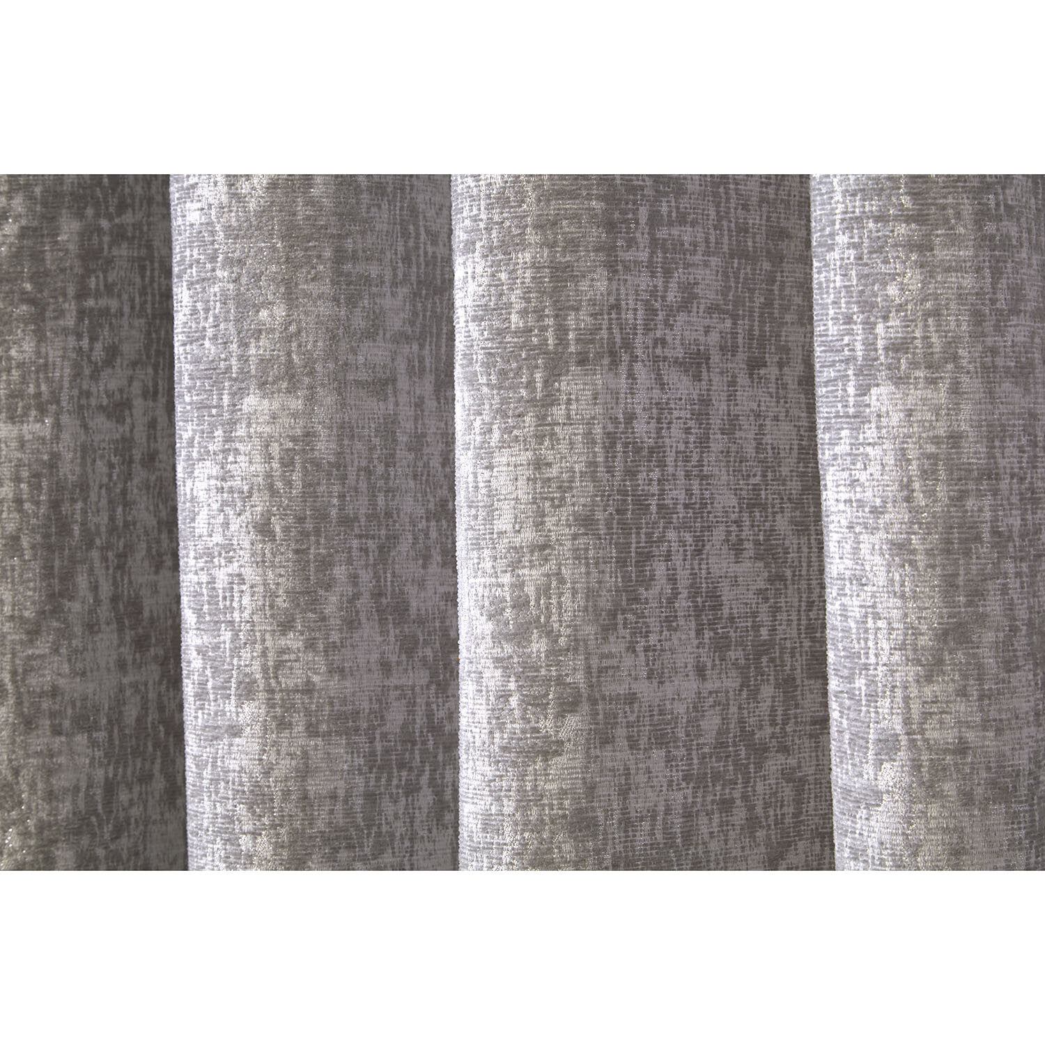 Amara Chenille Eyelet Curtain - Silver / 168cm / 228cm Image 4