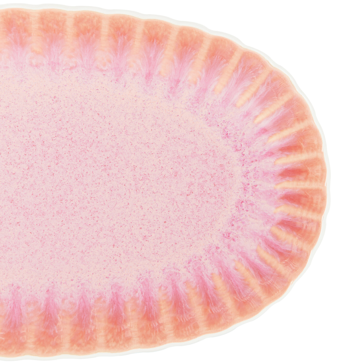 Pink Reactive Glaze Serving Platter Pink Image 4