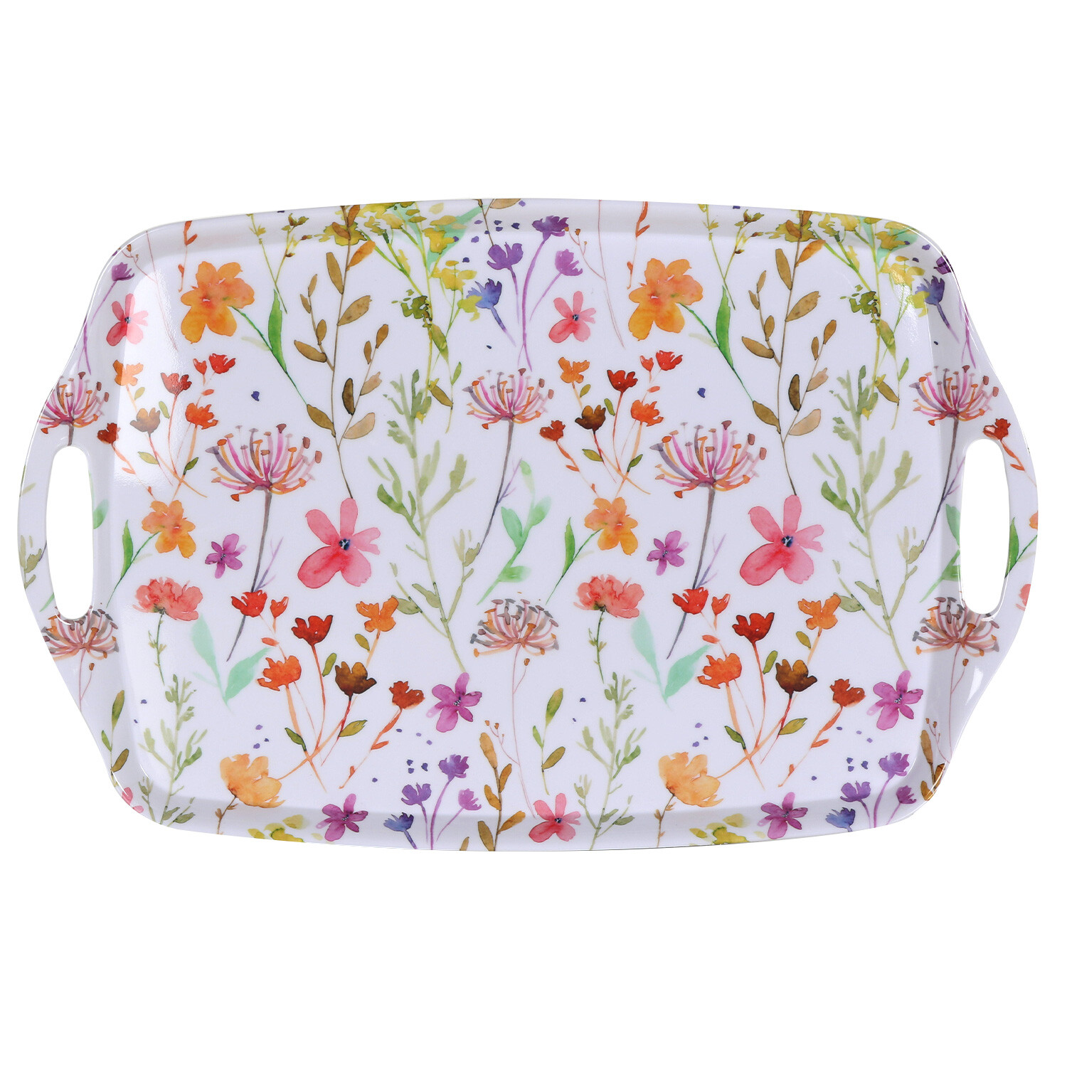Wild Flowers Tray - White / Large Tray Image