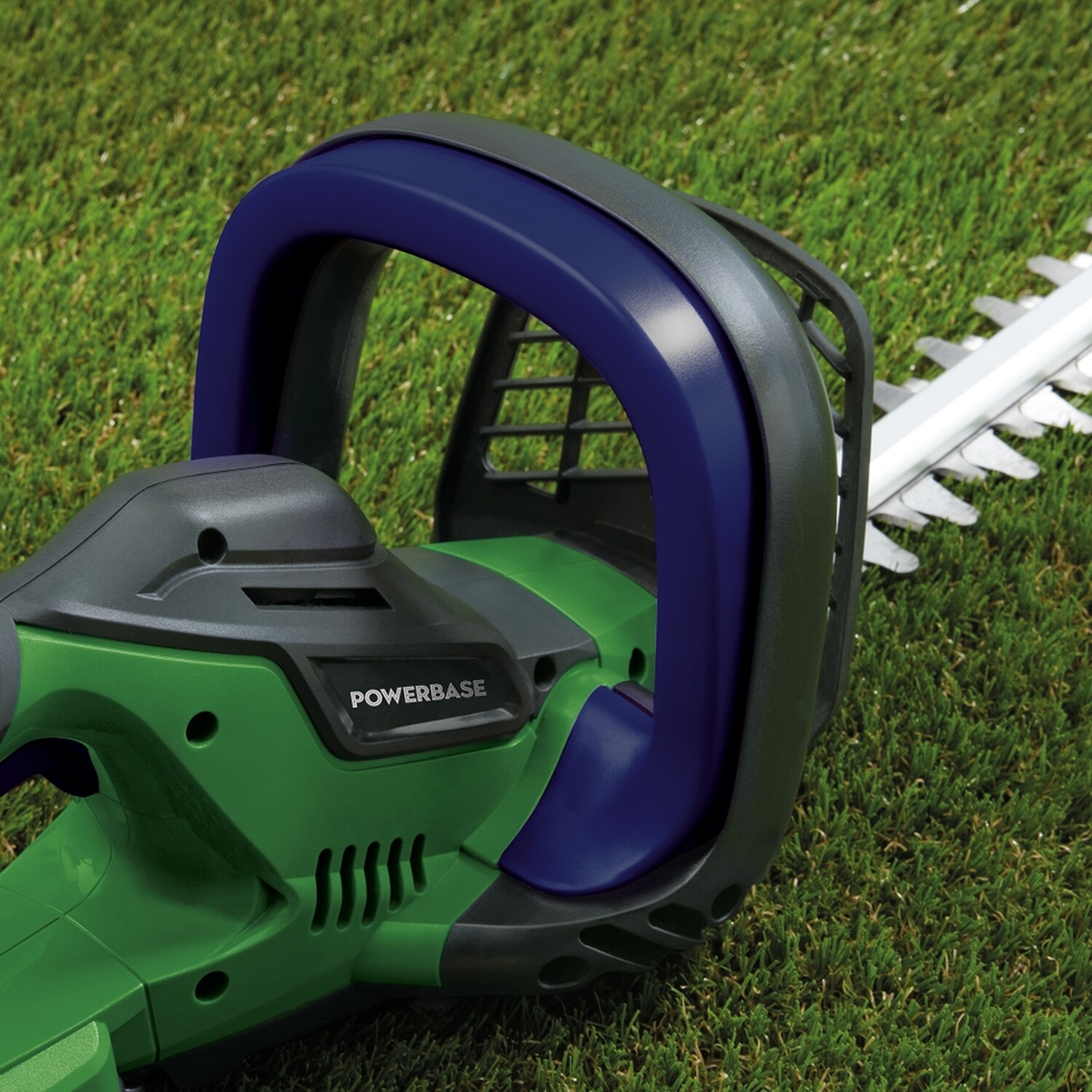 Powerbase Cordless Pole Hedge Trimmer 20V - Green Image 2