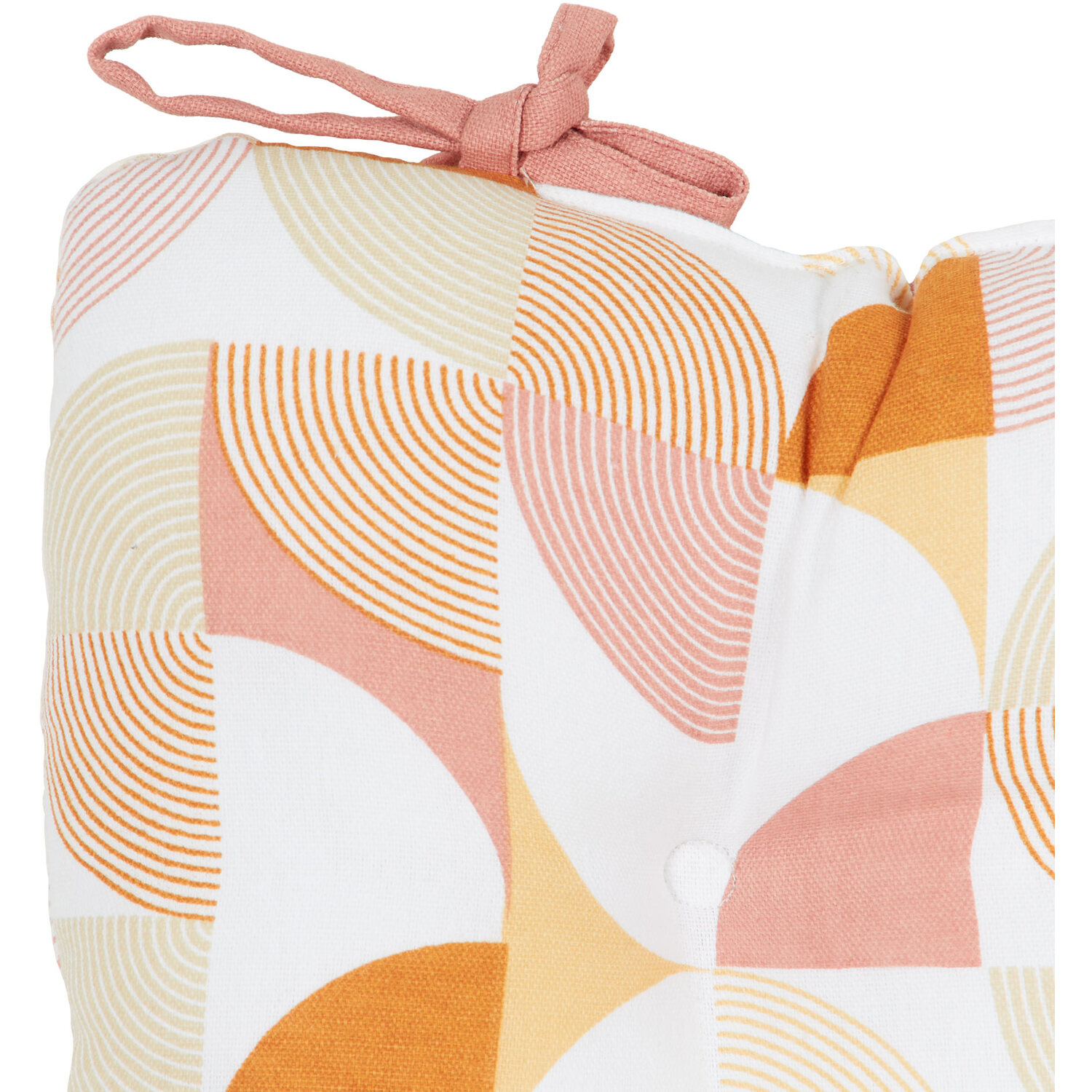 Geometric Seat Pad - Pink Image 2