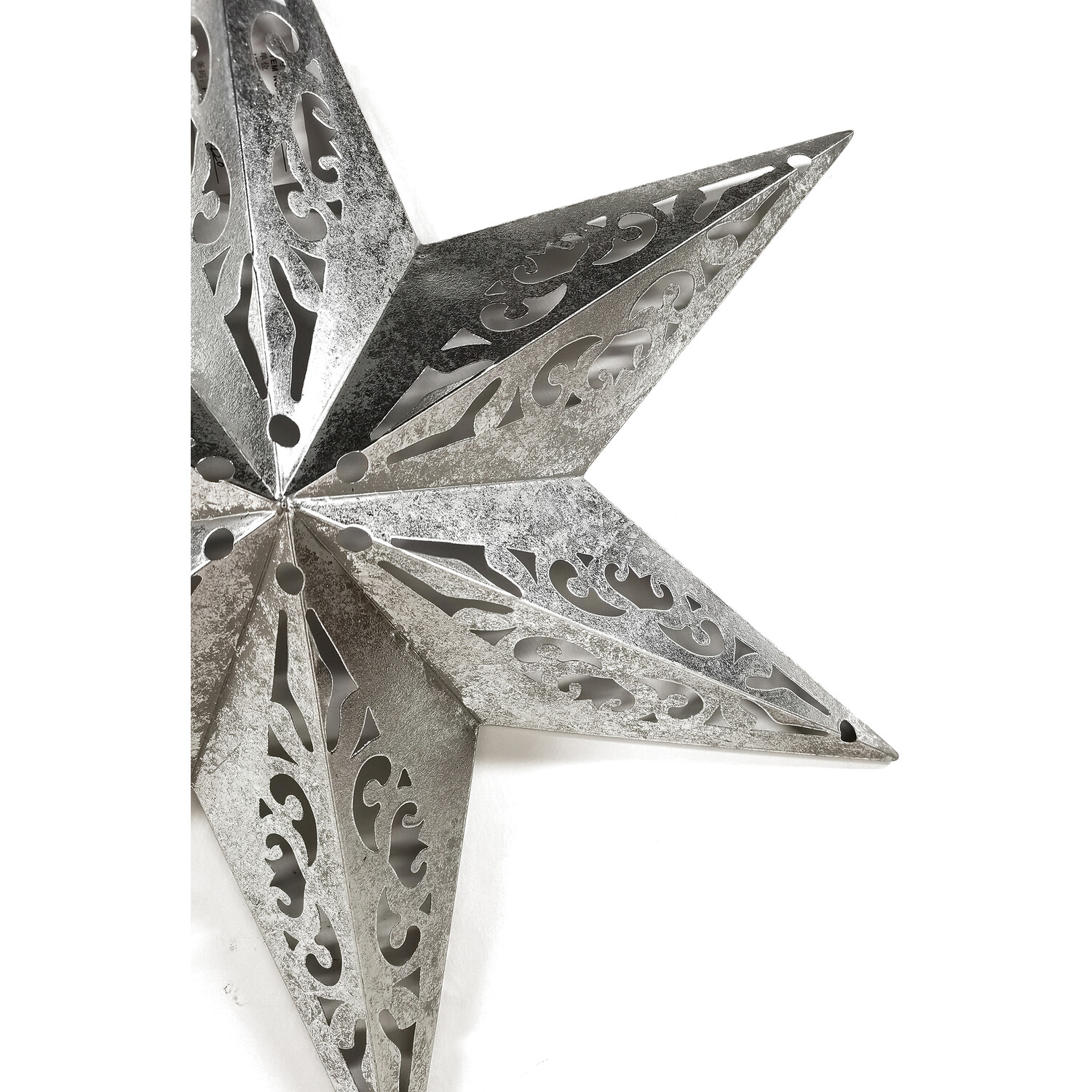 Metal Patterned Star Silver Image 4