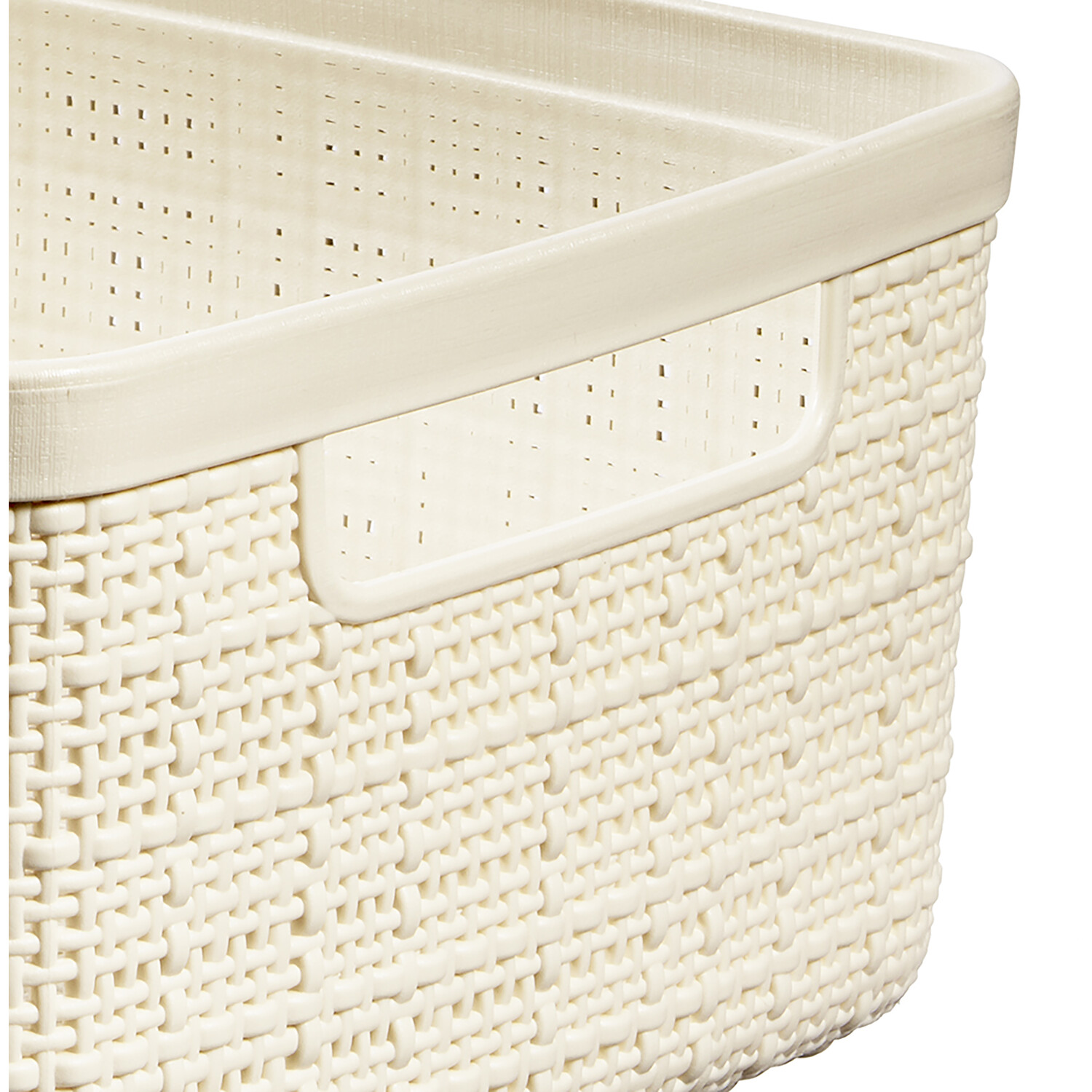 Curver Off White Jute Design Storage Basket 4.5L Image 6