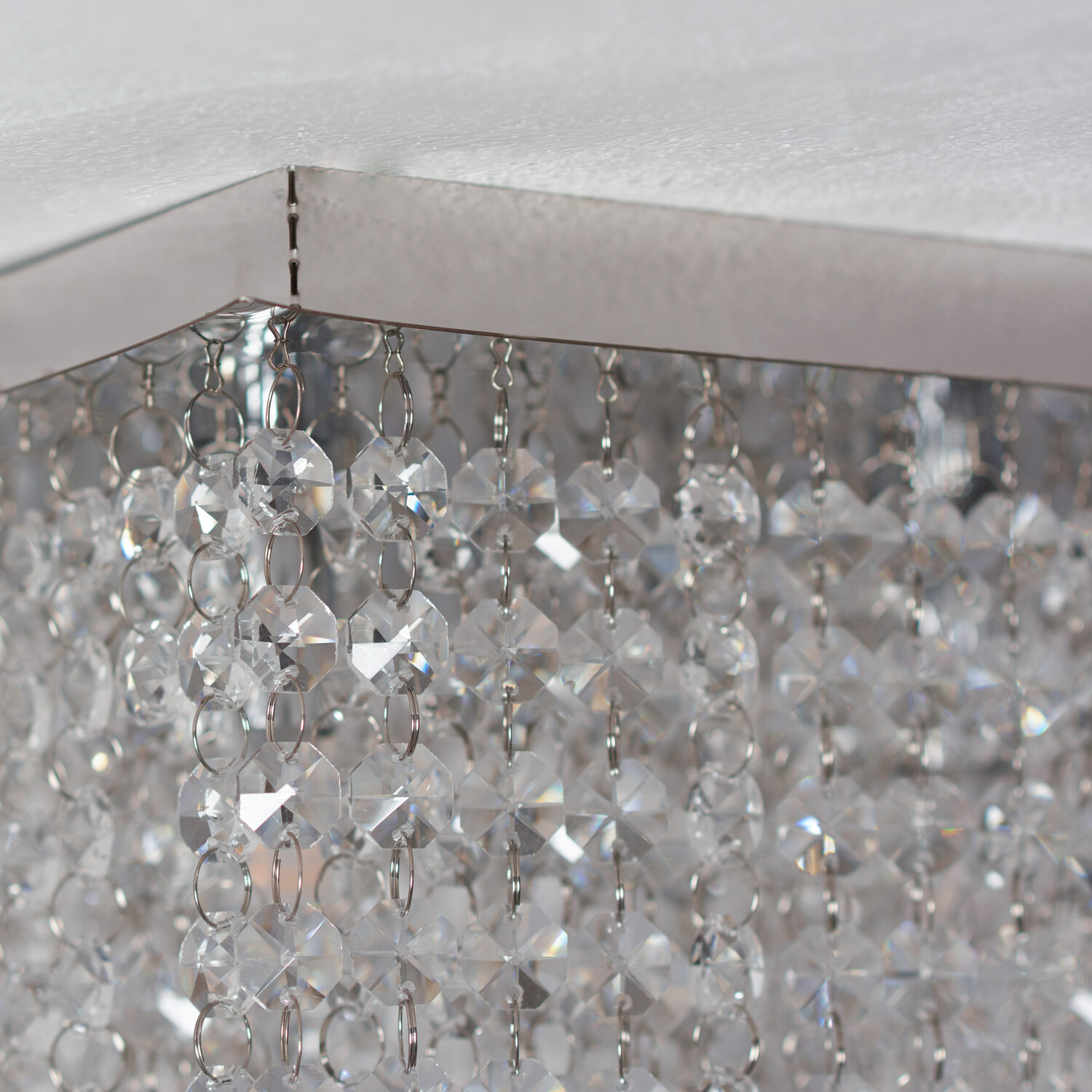 Bronwen Silver 4 Light Flush Fitting Ceiling Light Image 8