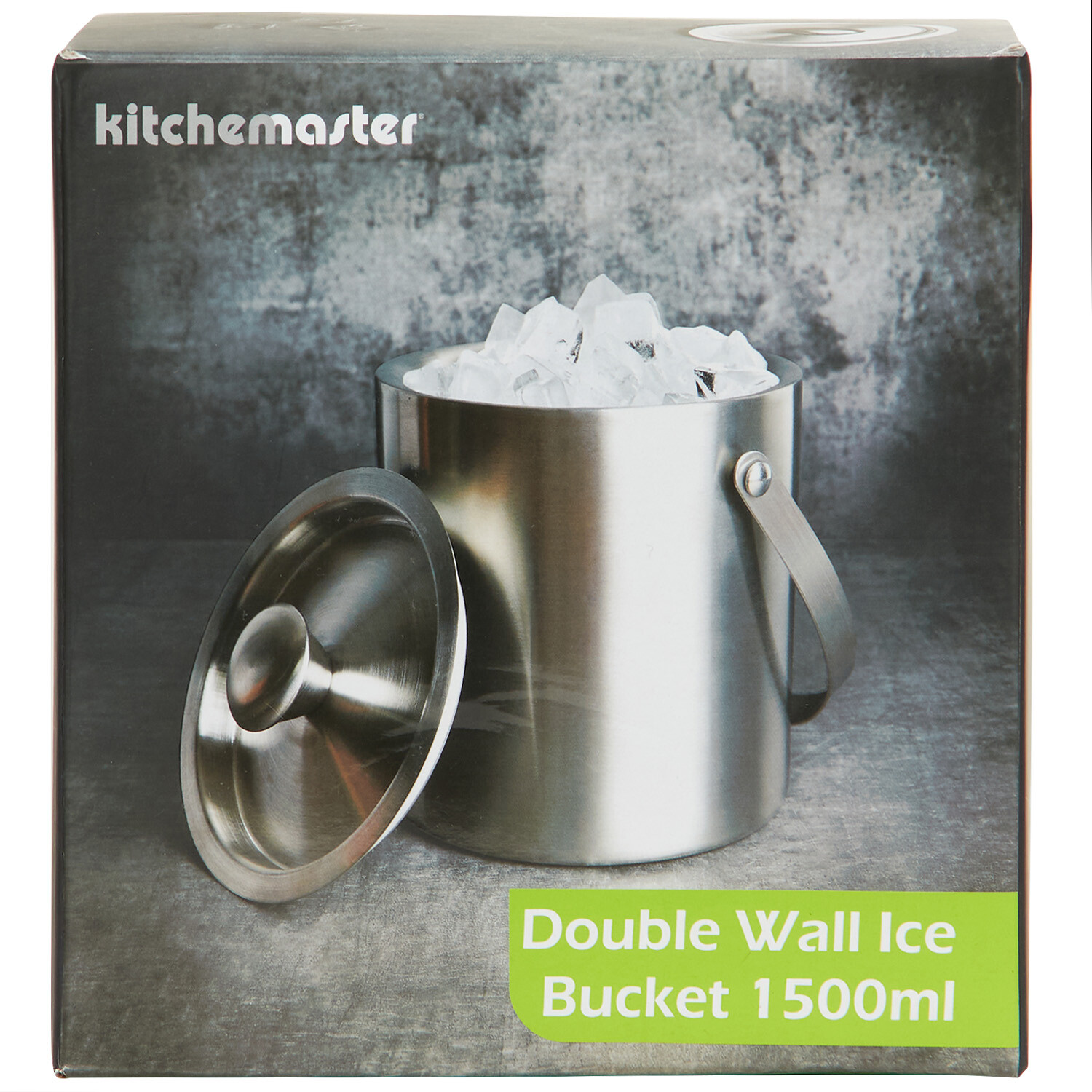 Stainless Steel Double Wall Ice Bucket 1.5L - Silver Image 2