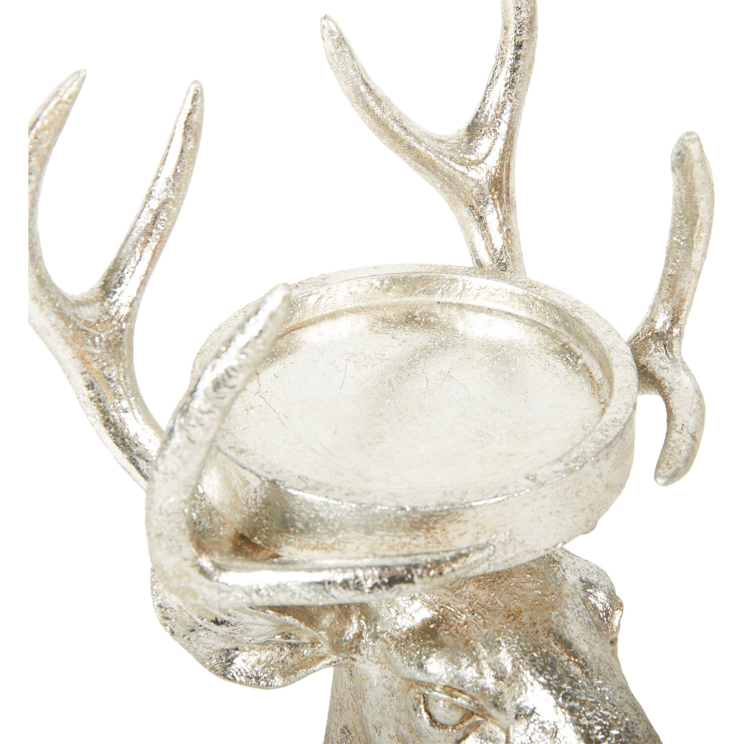 Reindeer Candle Holder Silver - Silver Image 4