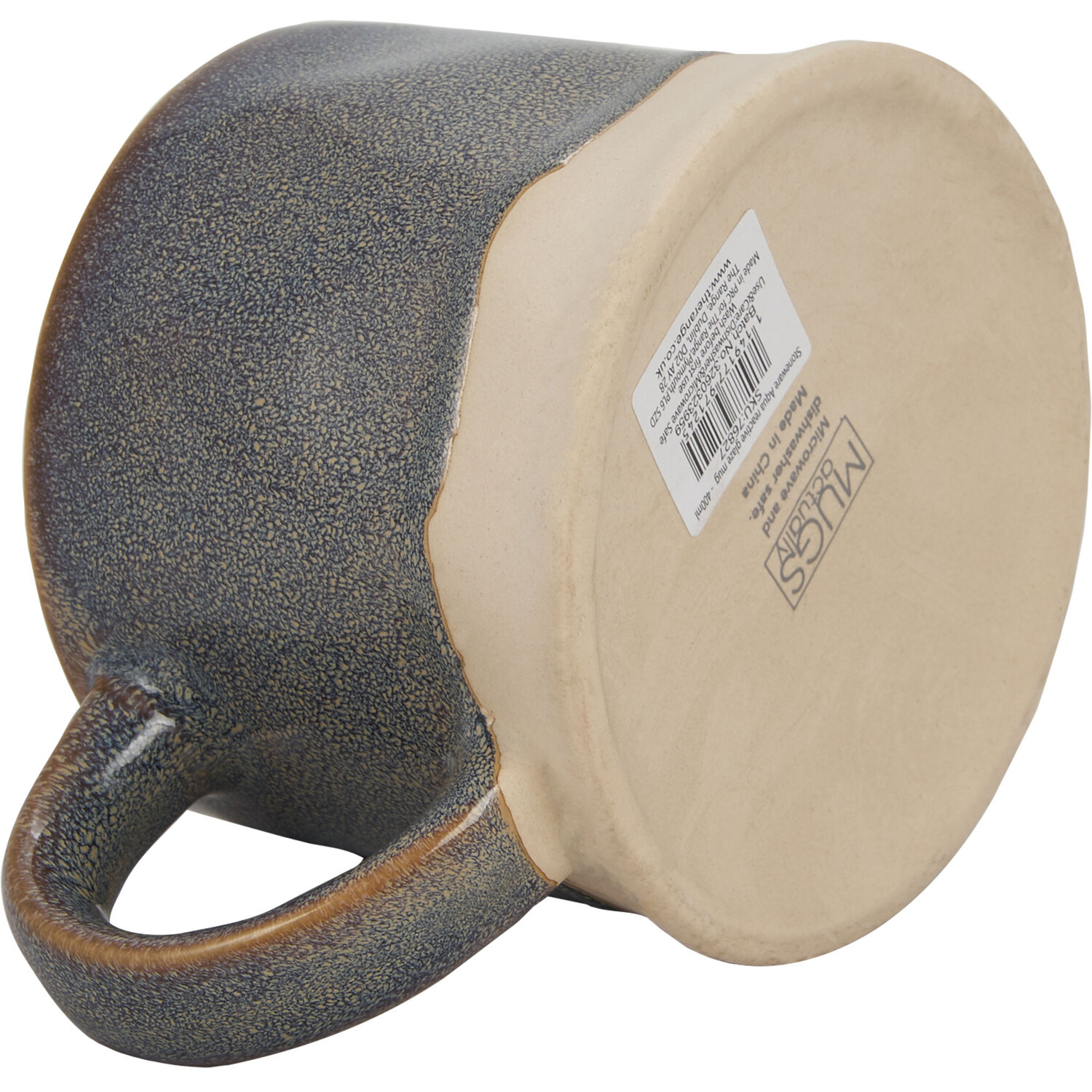 Aqua Reactive Glaze Mug - Blue Image 4