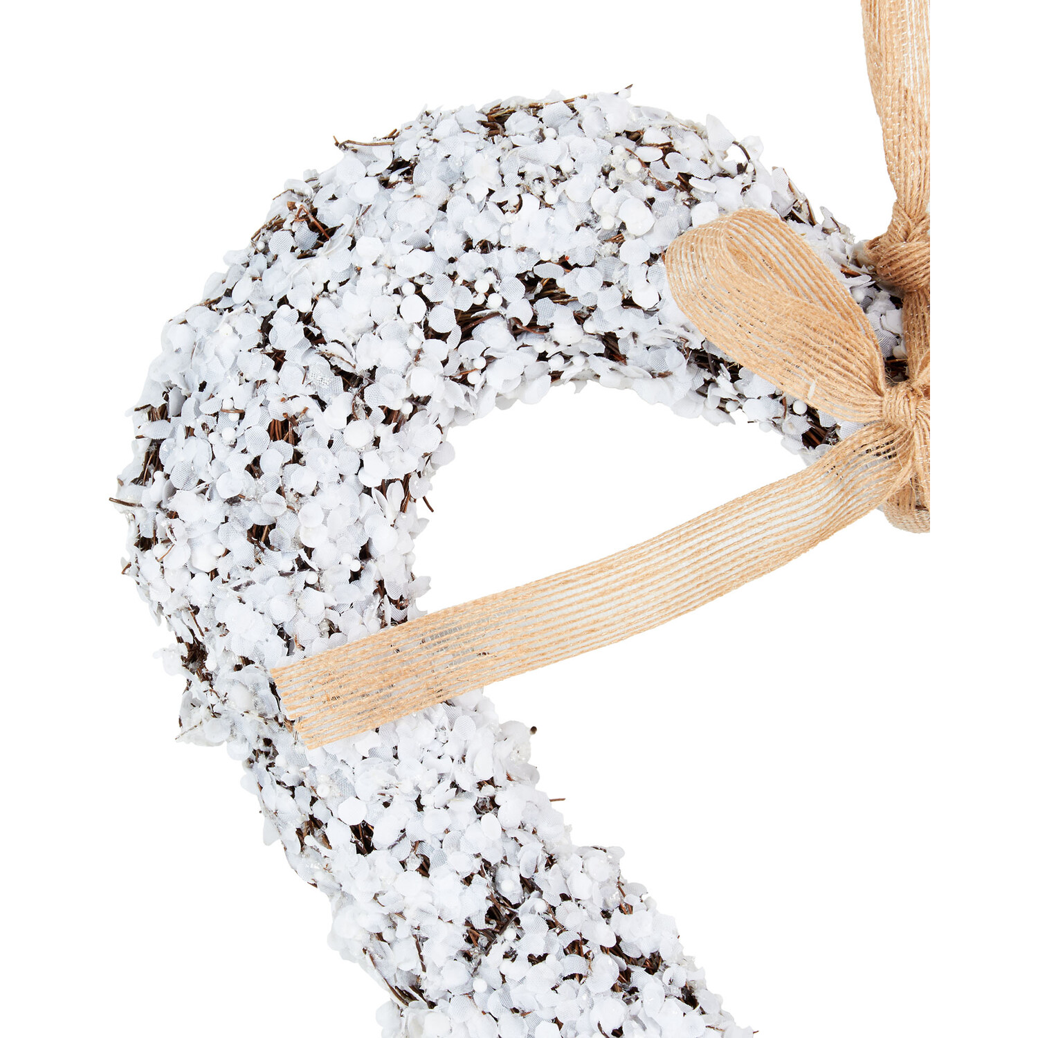 Frosted Wreath - Natural & White Image 6