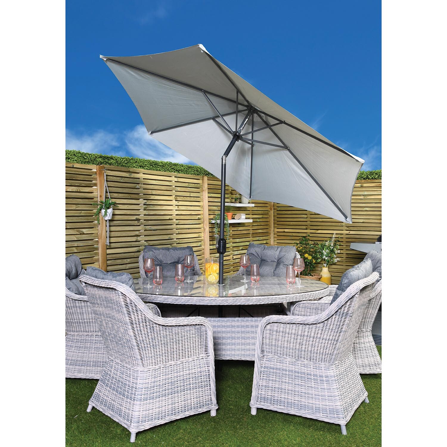 Wild Dove Crank and Tilt Parasol 3m Image 5