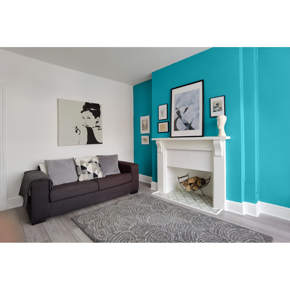 Johnstone's Feature Wall Walls & Ceilings Caribbean Tide Matt Paint 1.25L Image 4