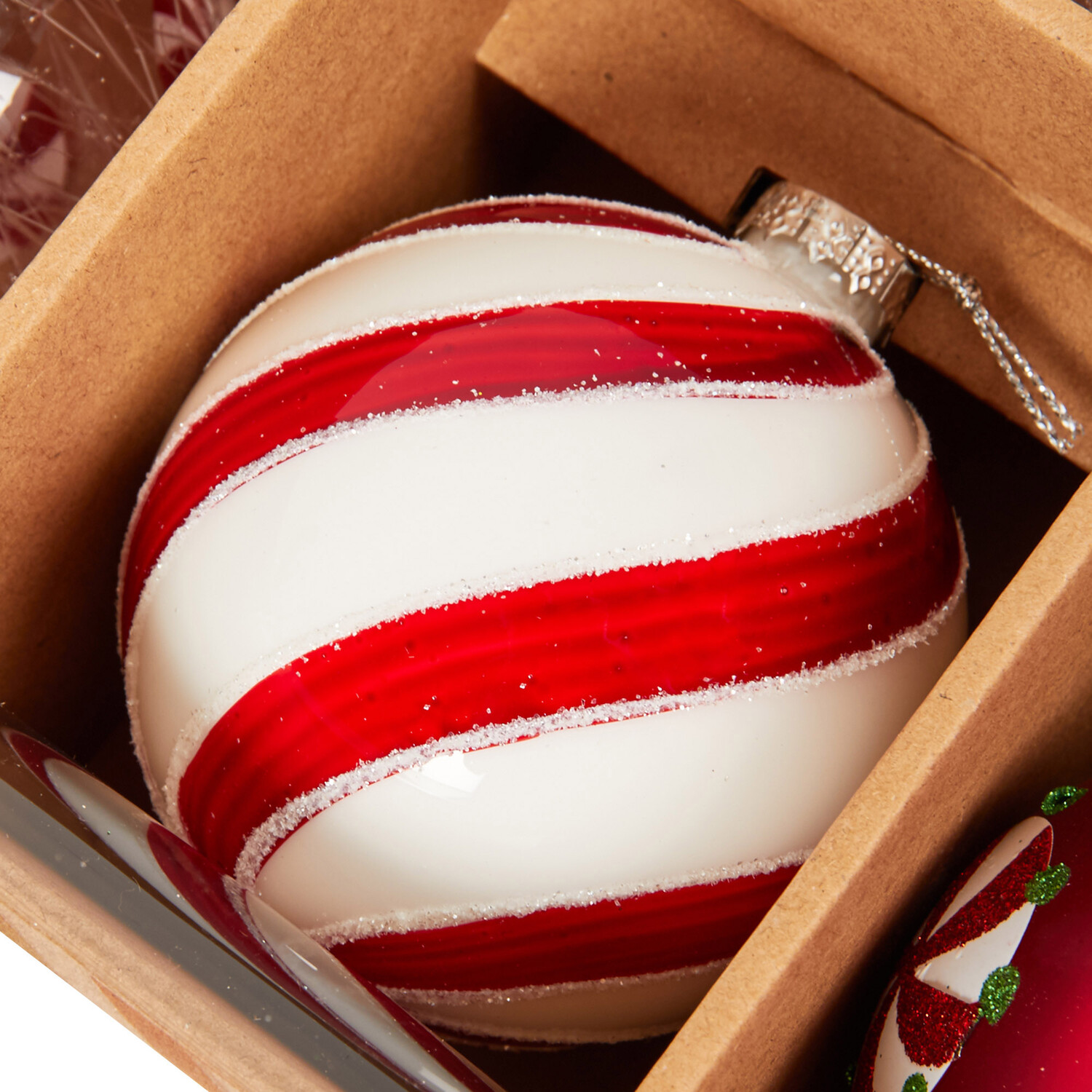 Set of 12 Candy Cane Baubles Image 4
