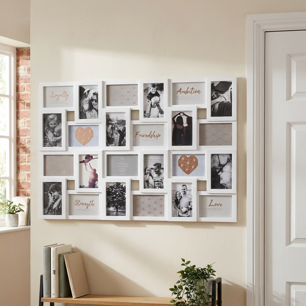 Hendon White 24 Multi Aperture Photo Frame Image 6