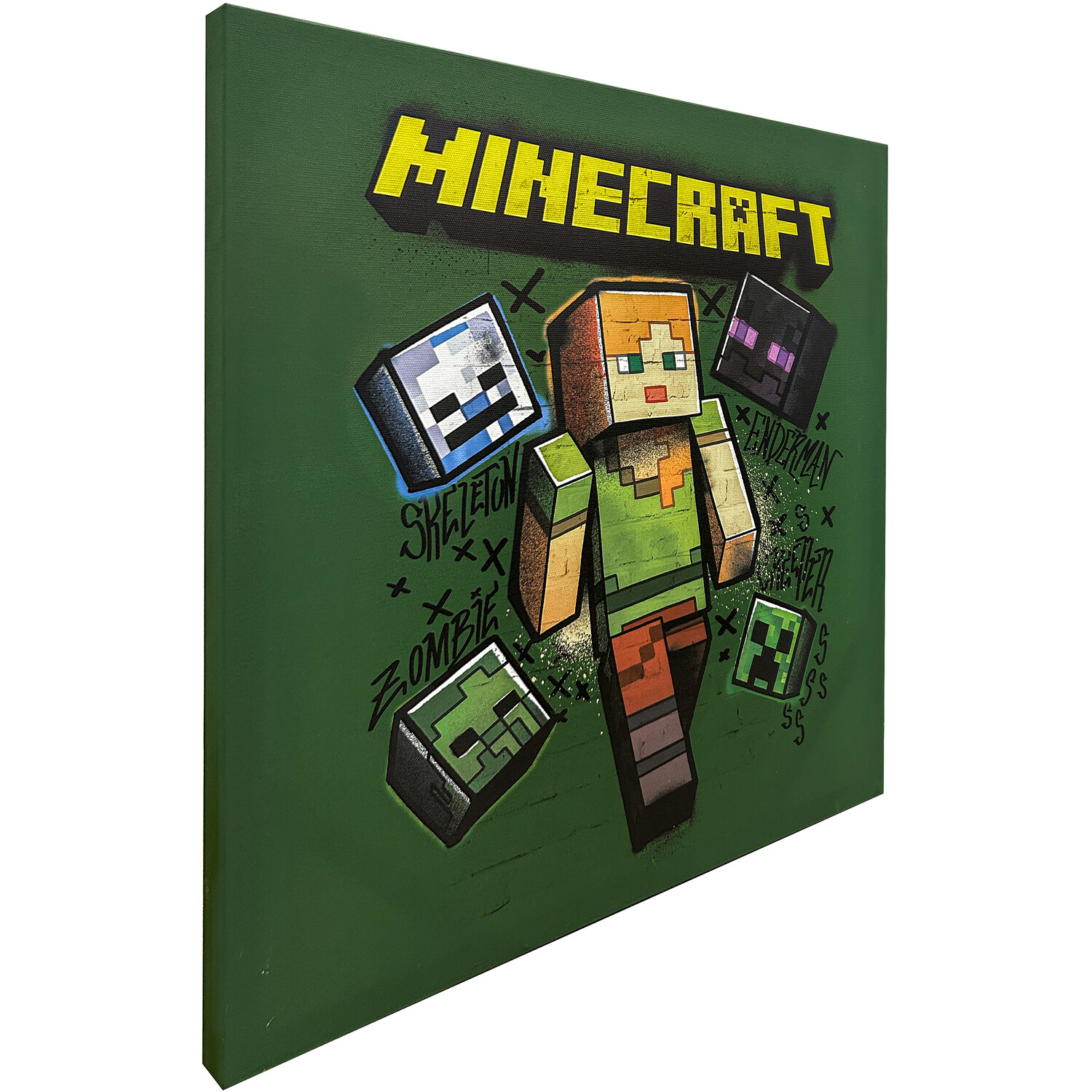 Minecraft Mascot Canvas - Multicolour Image 3