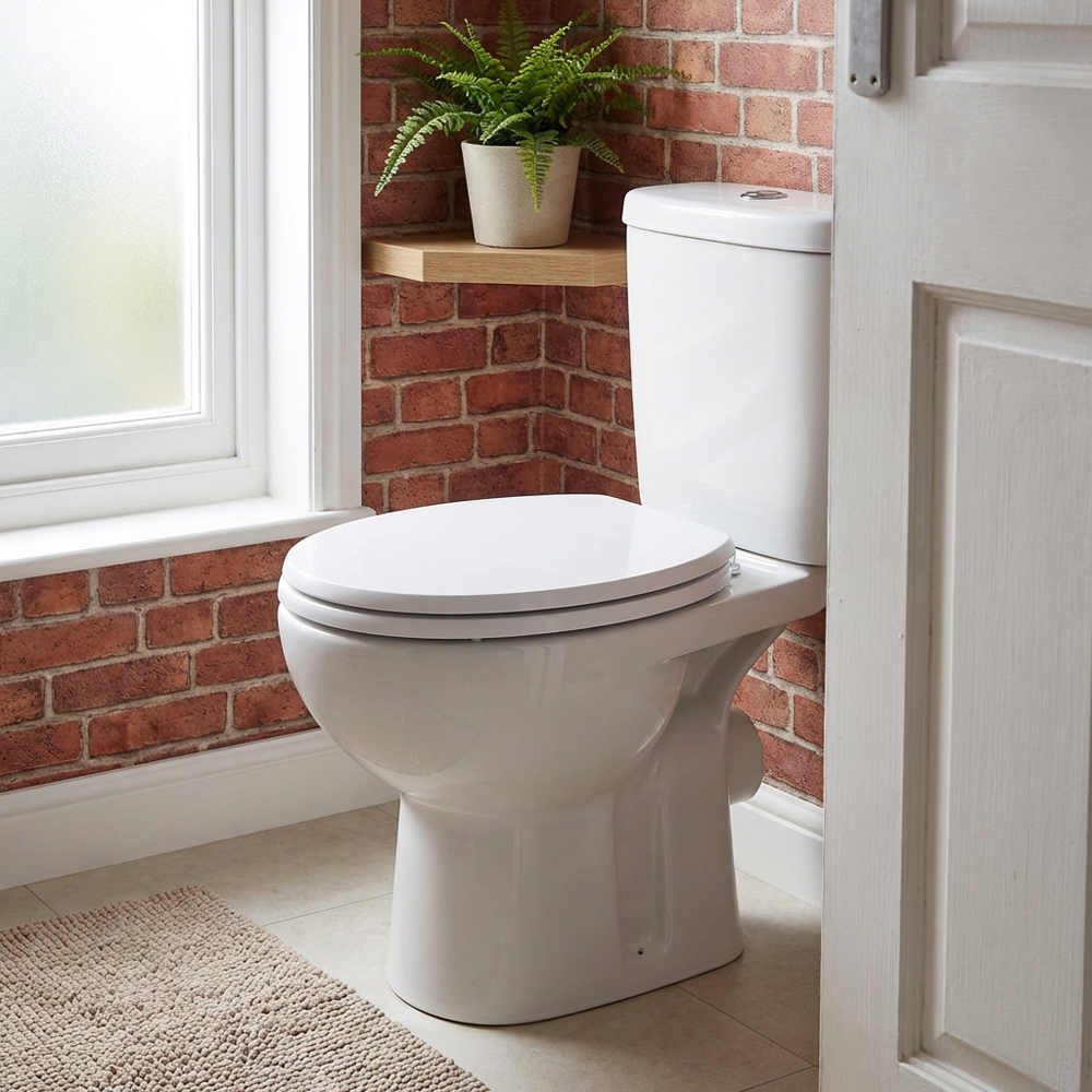 White Oxford Toilet Seat Image 6