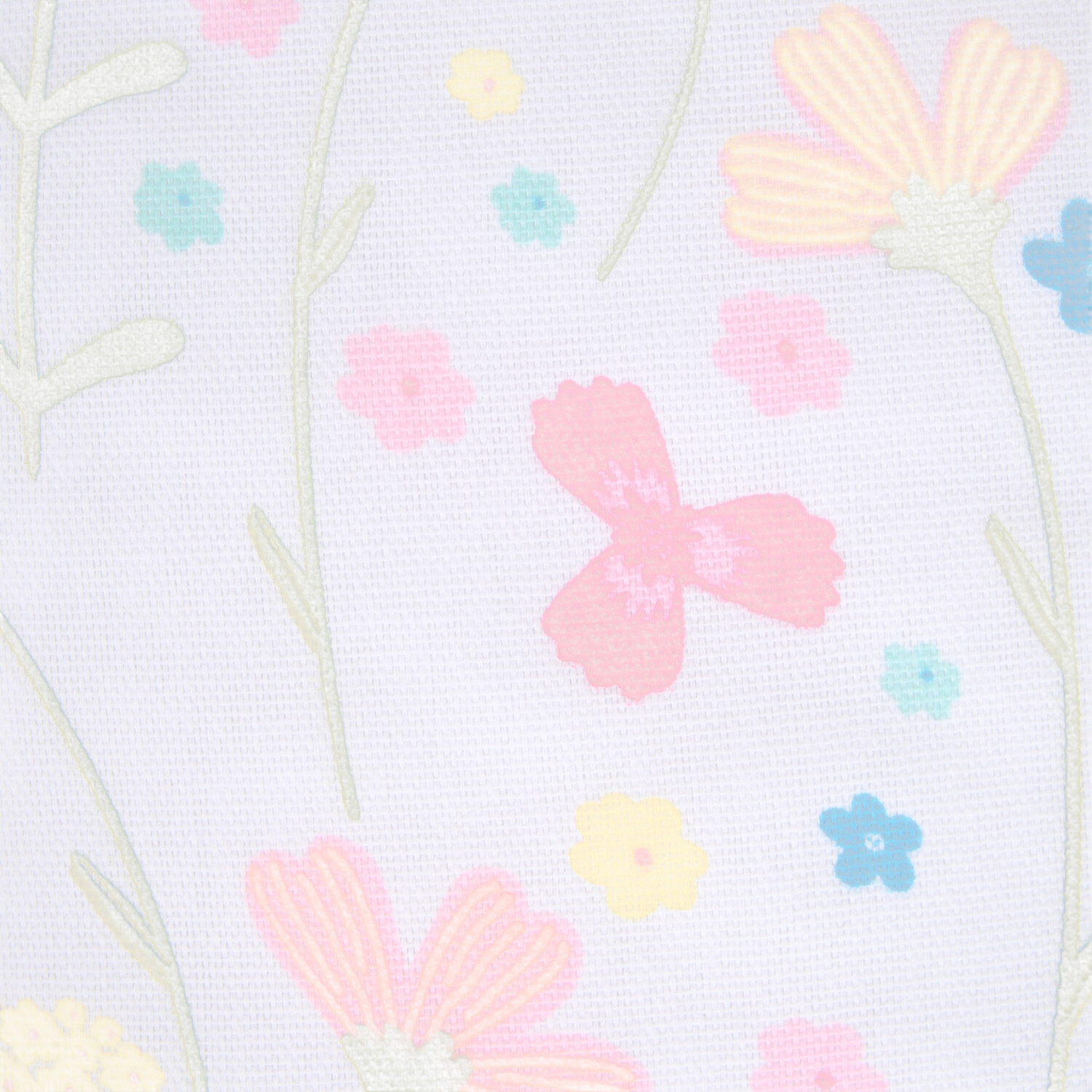 In Bloom Double Oven Glove White and Peach Image 5