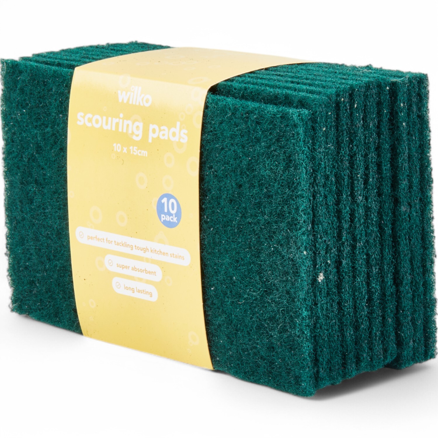 Pack of 10 Scouring Pads Green Image 2