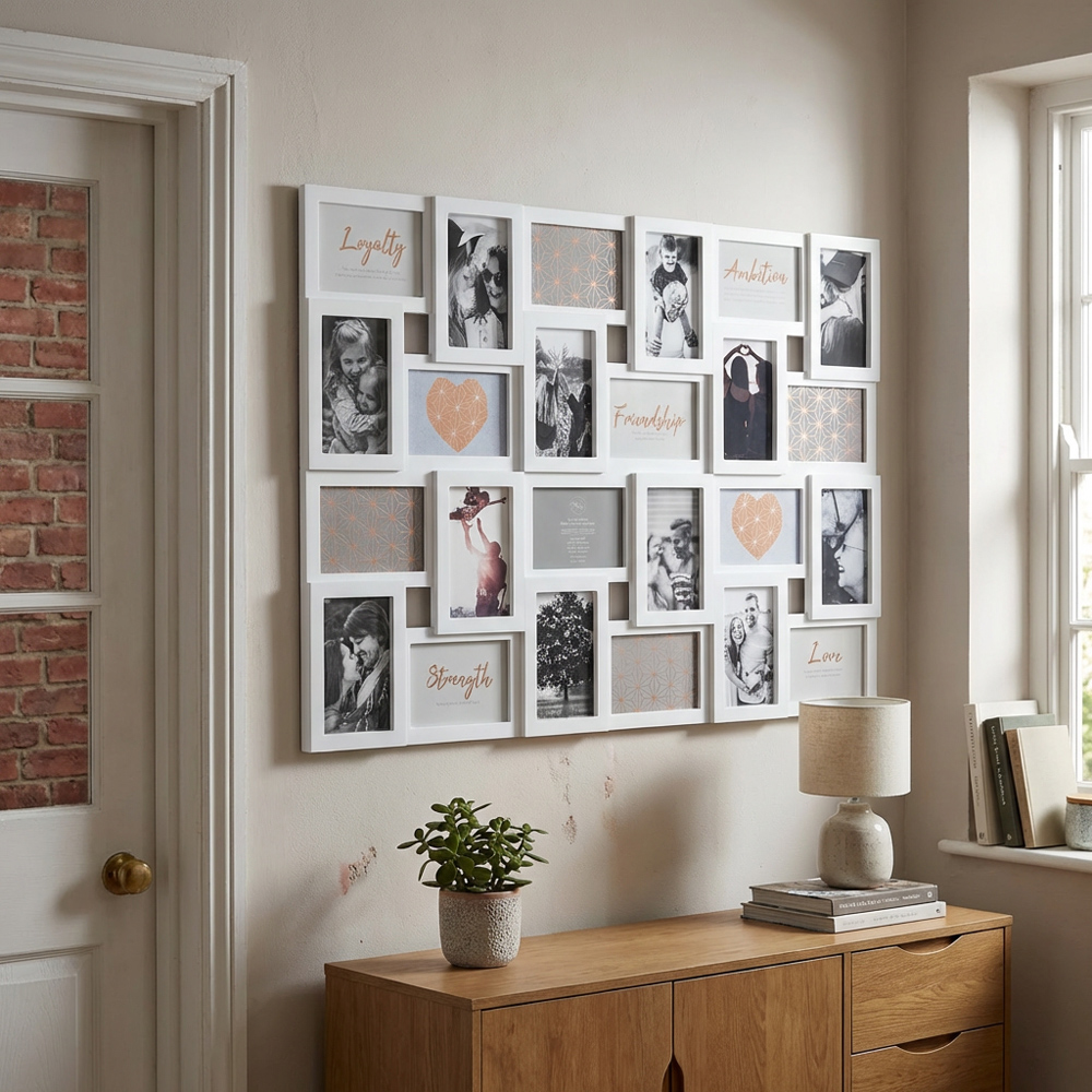 Hendon White 24 Multi Aperture Photo Frame Image 7