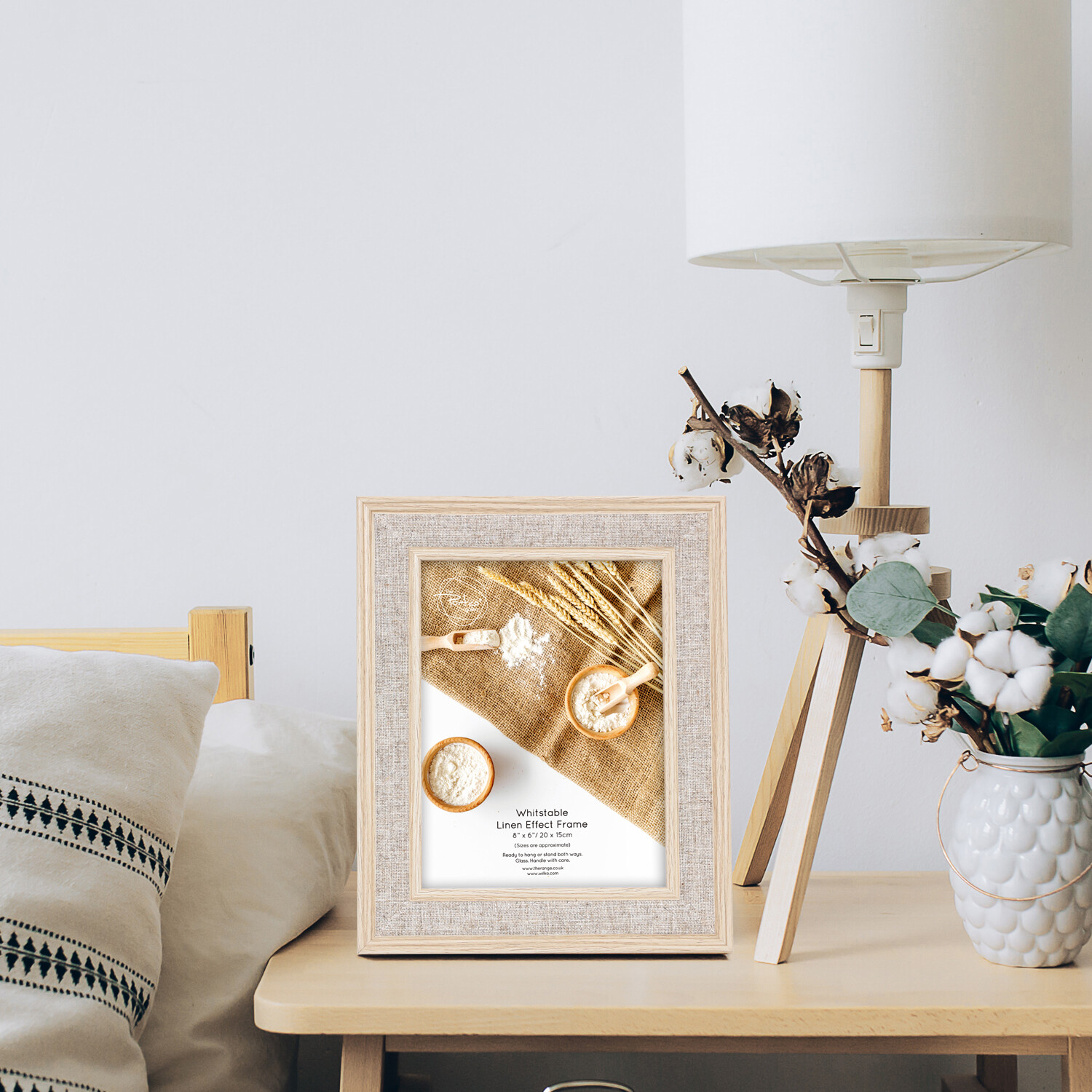 Whitstable Linen Effect Frame - Brown / 6 x 8 inch Image 4