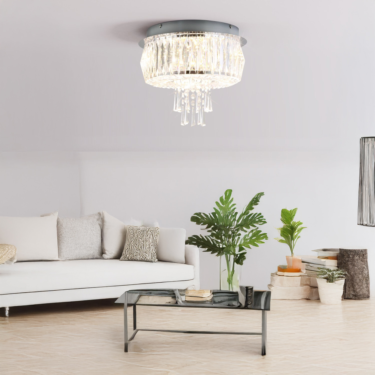 Audrina Flush Ceiling Fitting Image 6