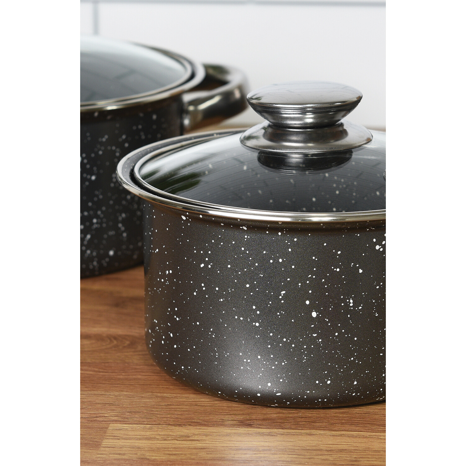 6 Piece Cookware Set Dark Grey - Grey Image 3