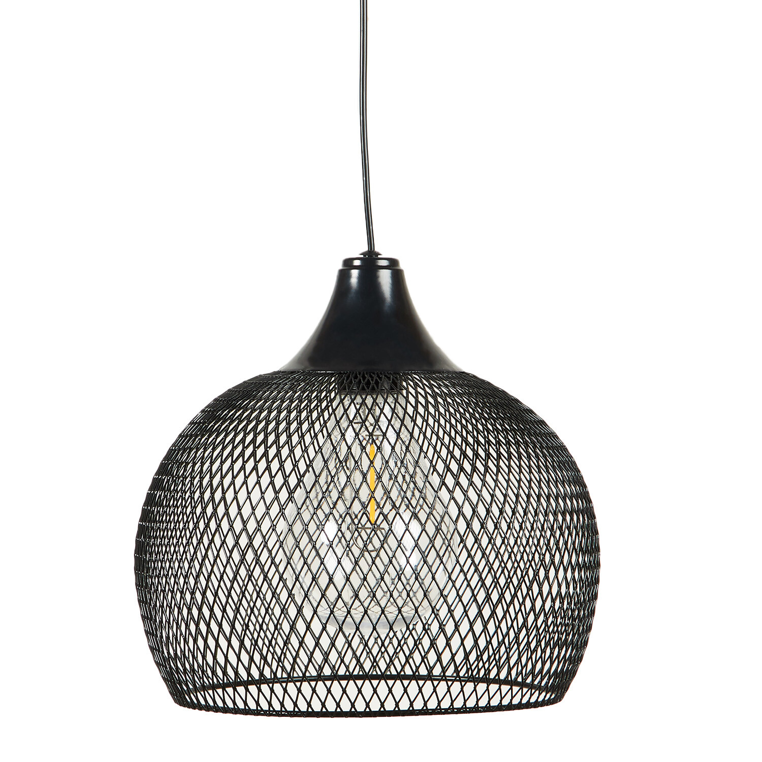 Solar Kylo Mesh Hanging Lantern - Black Image 3