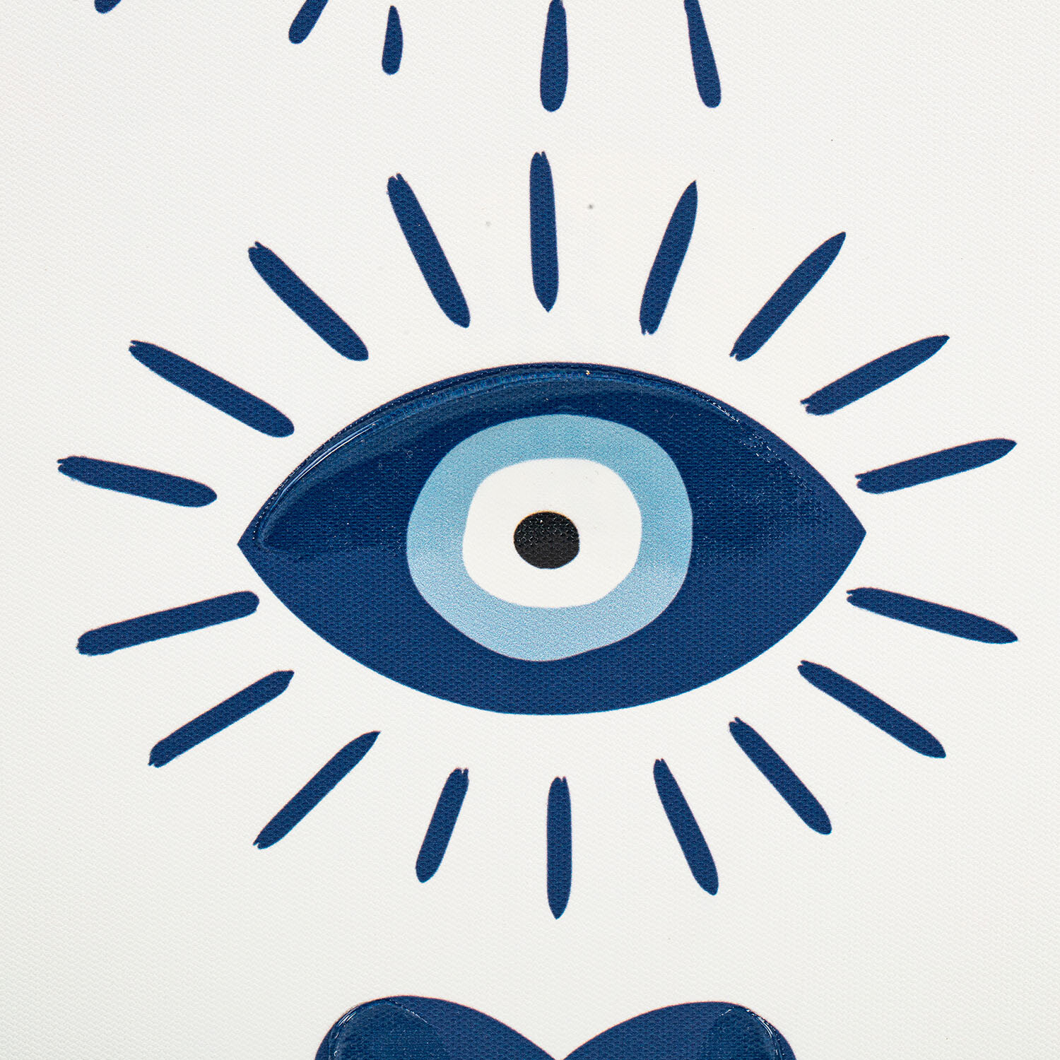 Evil Eye Life Motto Framed Art - Multicolour Image 3