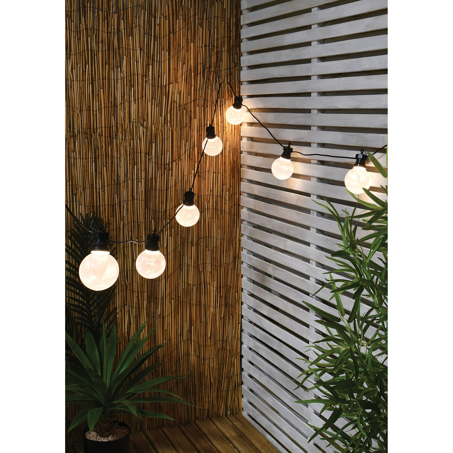 Marble Effect Indoor and Outdoor String Light - Black Image 4