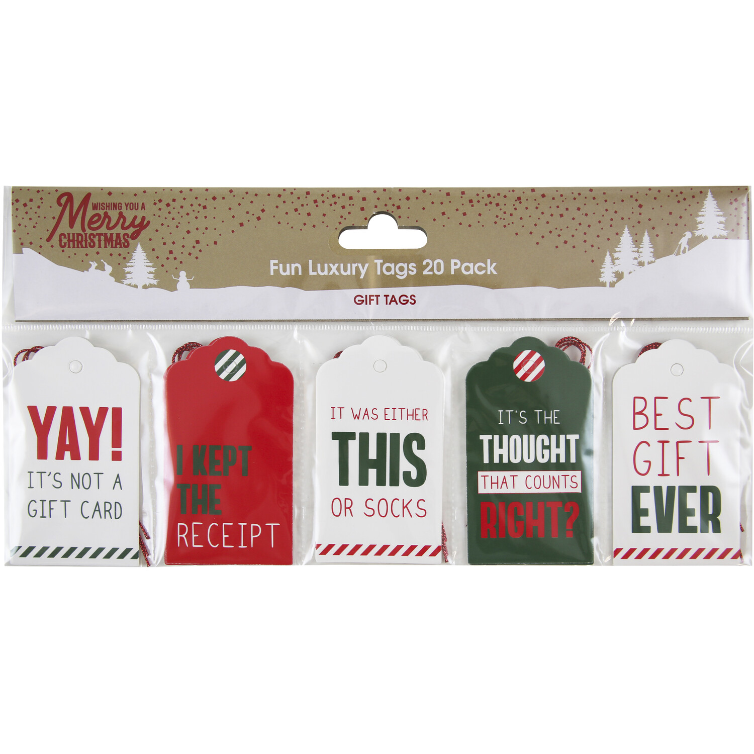 Pack of 20 Fun Gift Tags Image