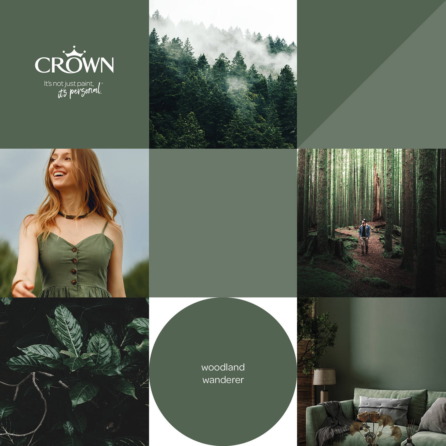 Crown Walls and Ceilings Woodland Wanderer Matt Emulsion Paint 2.5L Image 8