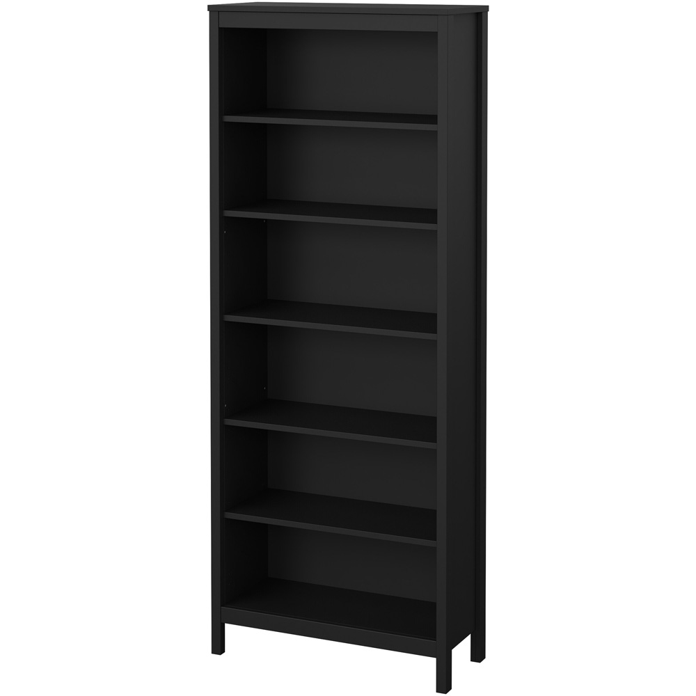 Furniture To Go Madrid Black 6 Shelf Bookcase Image 3