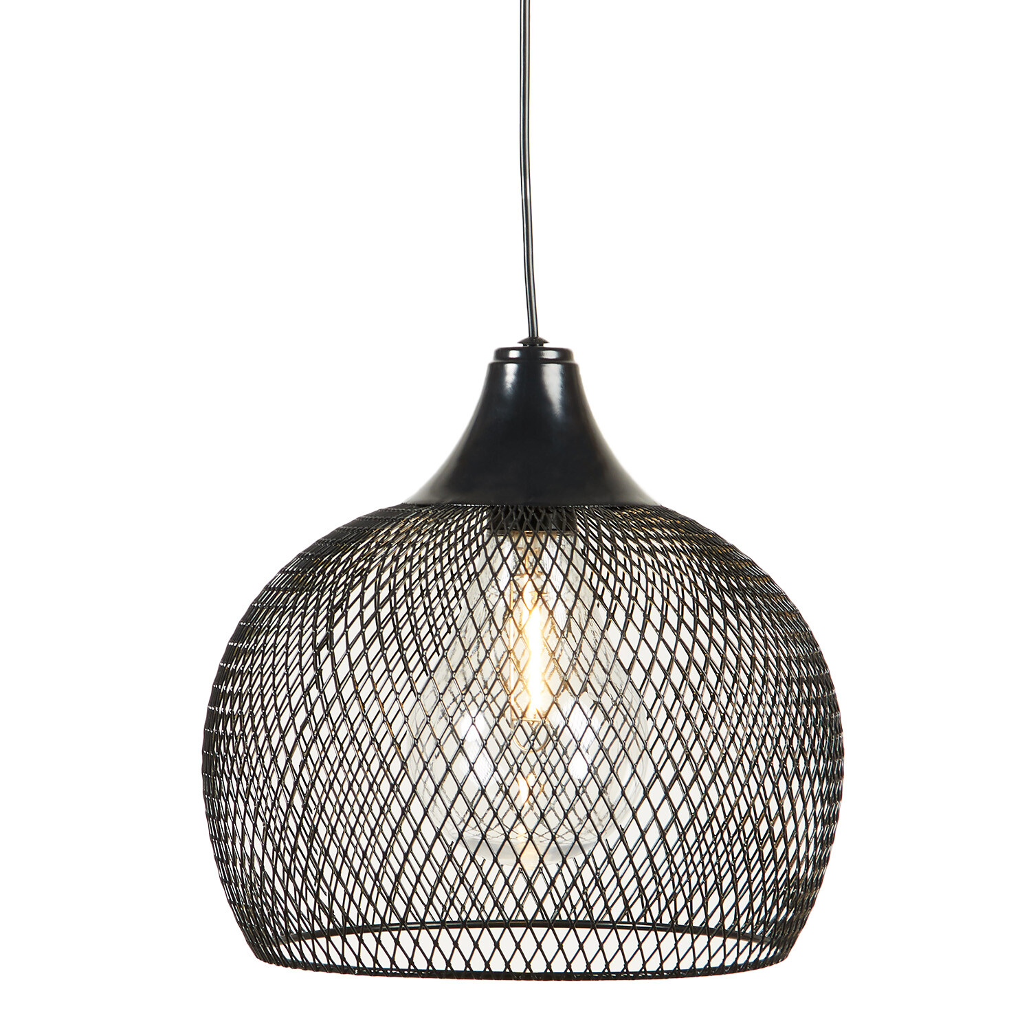 Solar Kylo Mesh Hanging Lantern - Black Image 4