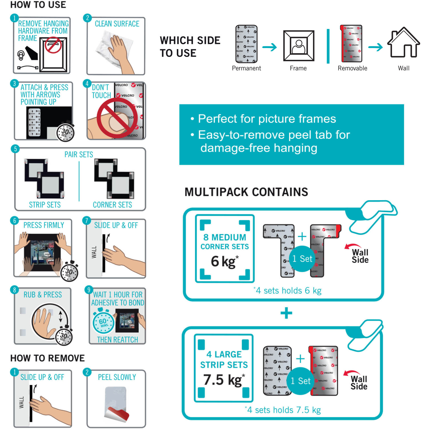 Medium and Large Hangable Strip Multipack Image 3