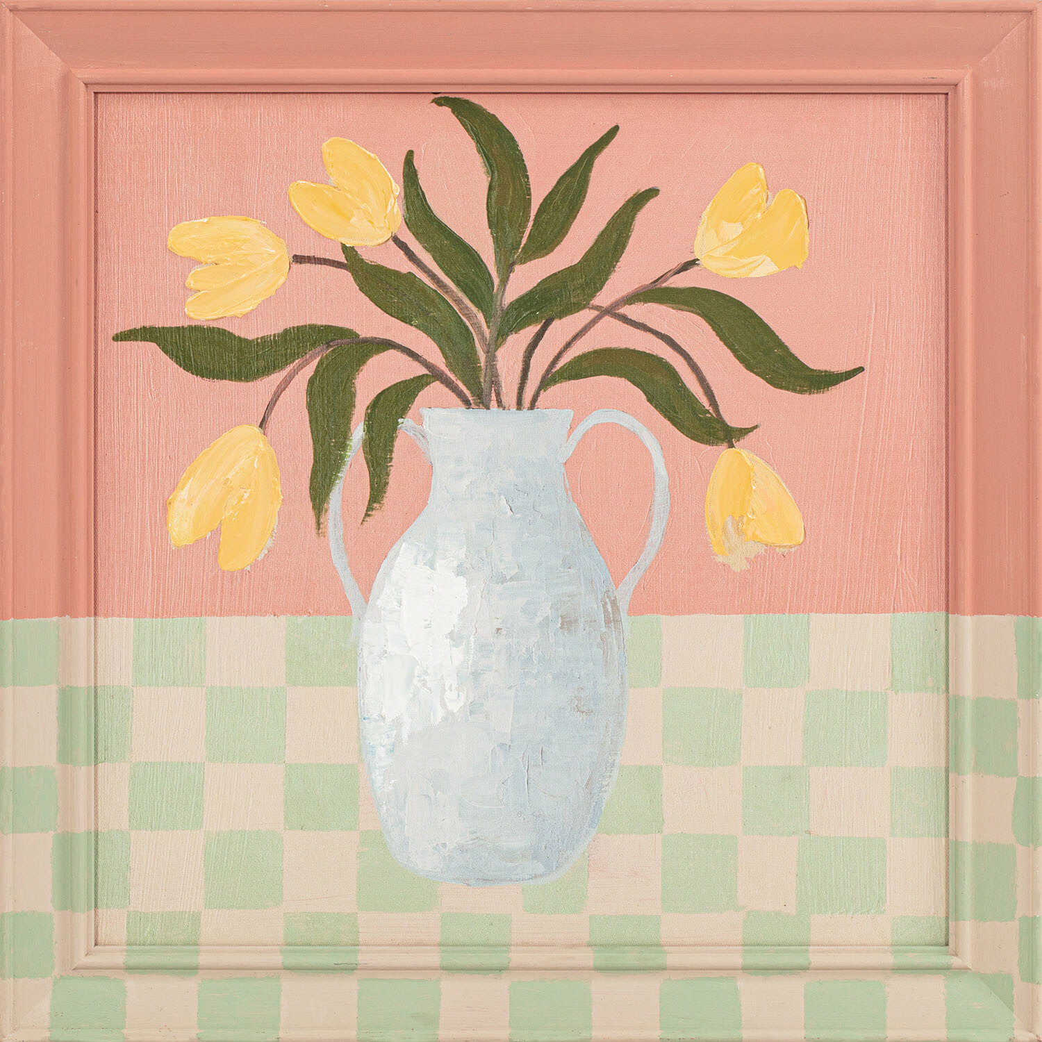 Flower Still Life Painted Frame Art - Multicolour Image 5