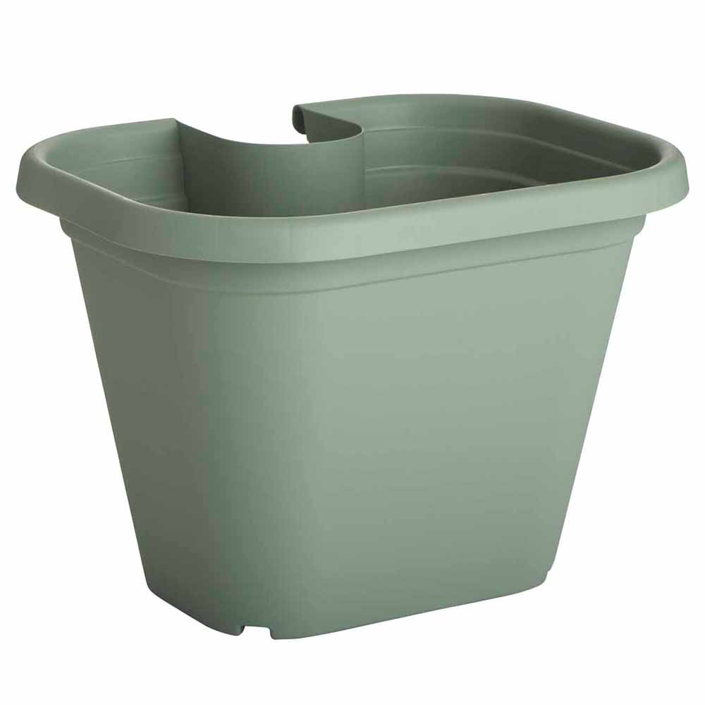 Clever Pots Sage Green Plastic Downpipe Plant Pot 20L Image 2