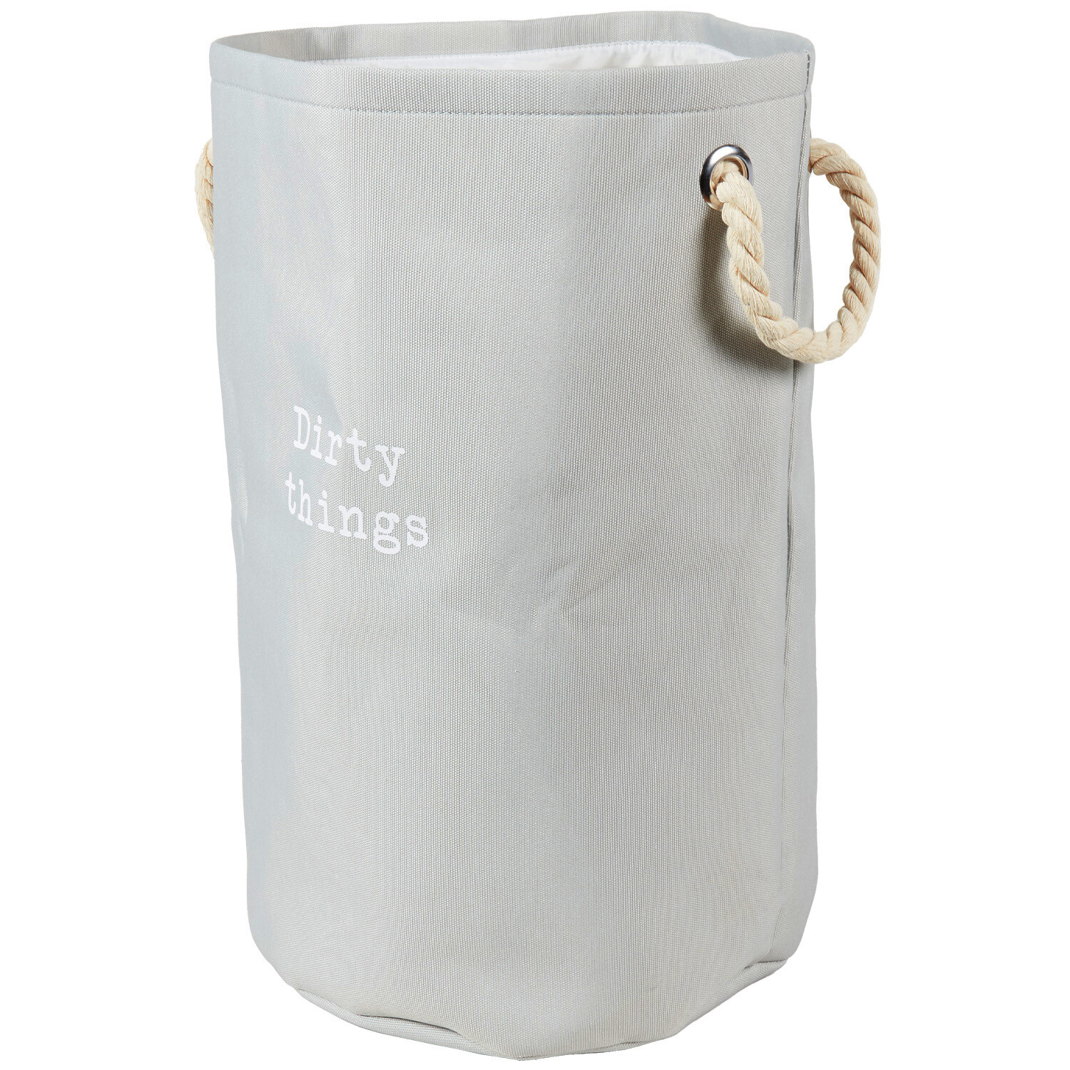 Dirty Things Rope Hamper - Grey Image 2