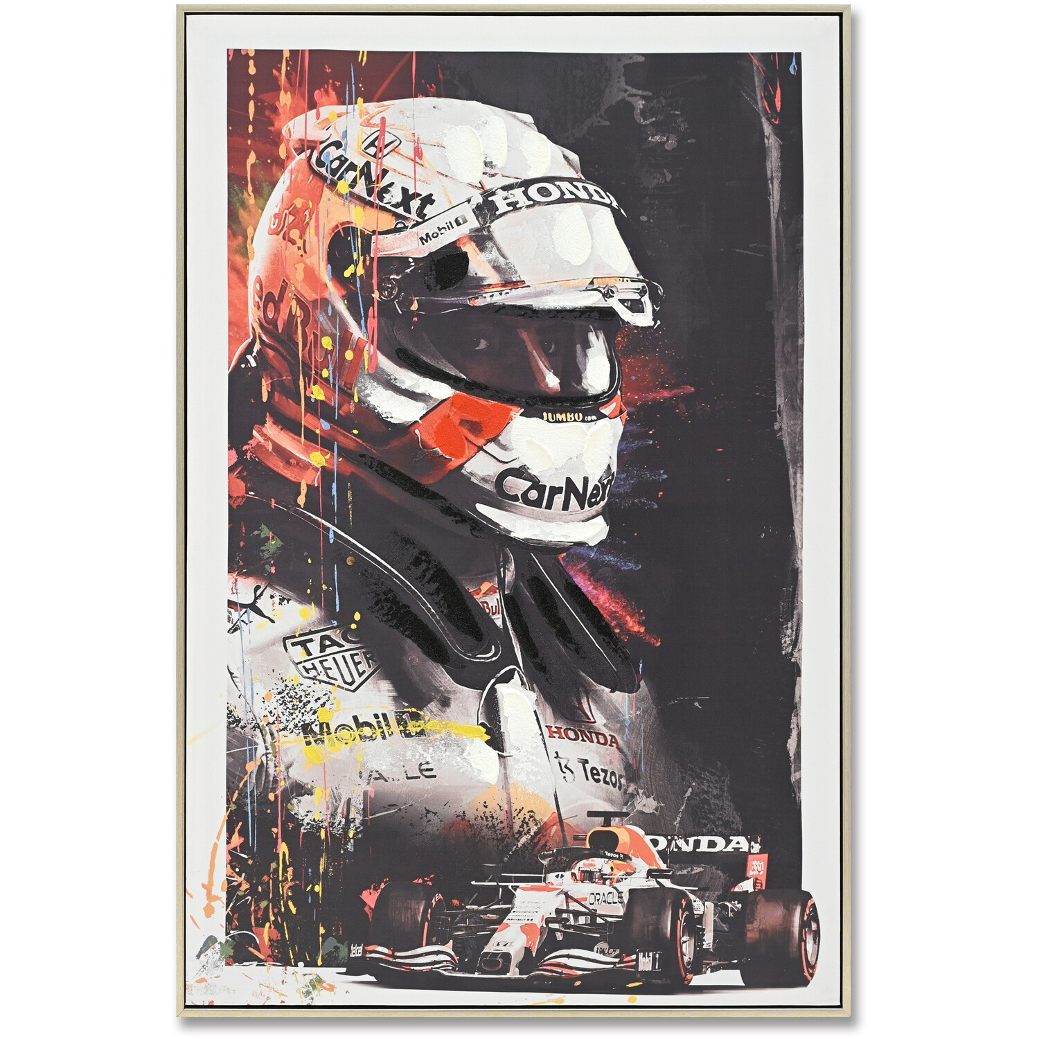 Iconic Racing Driver Framed Art - Multicolour Image 4