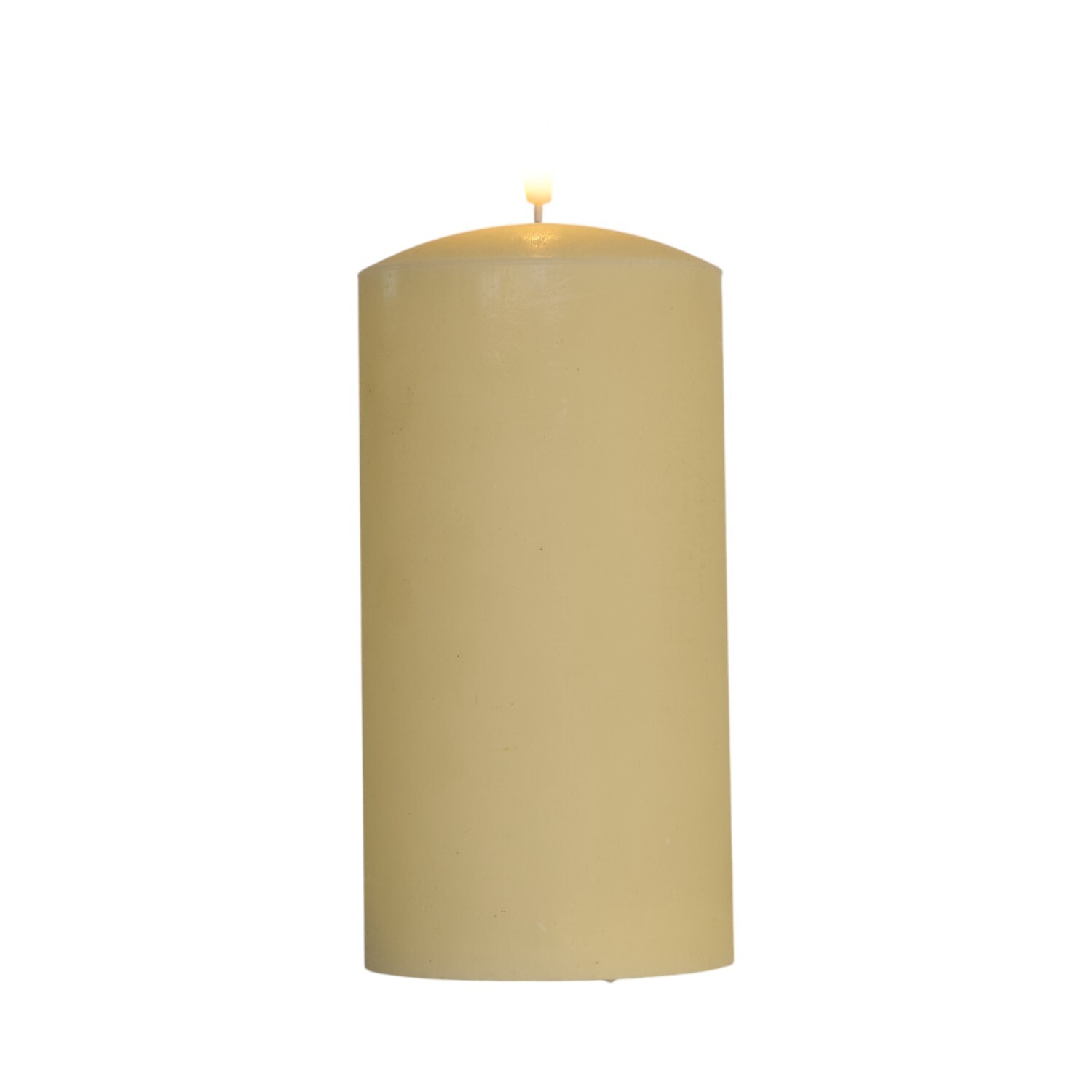 Natural Domed LED Candle - Natural / 20cm Image 4