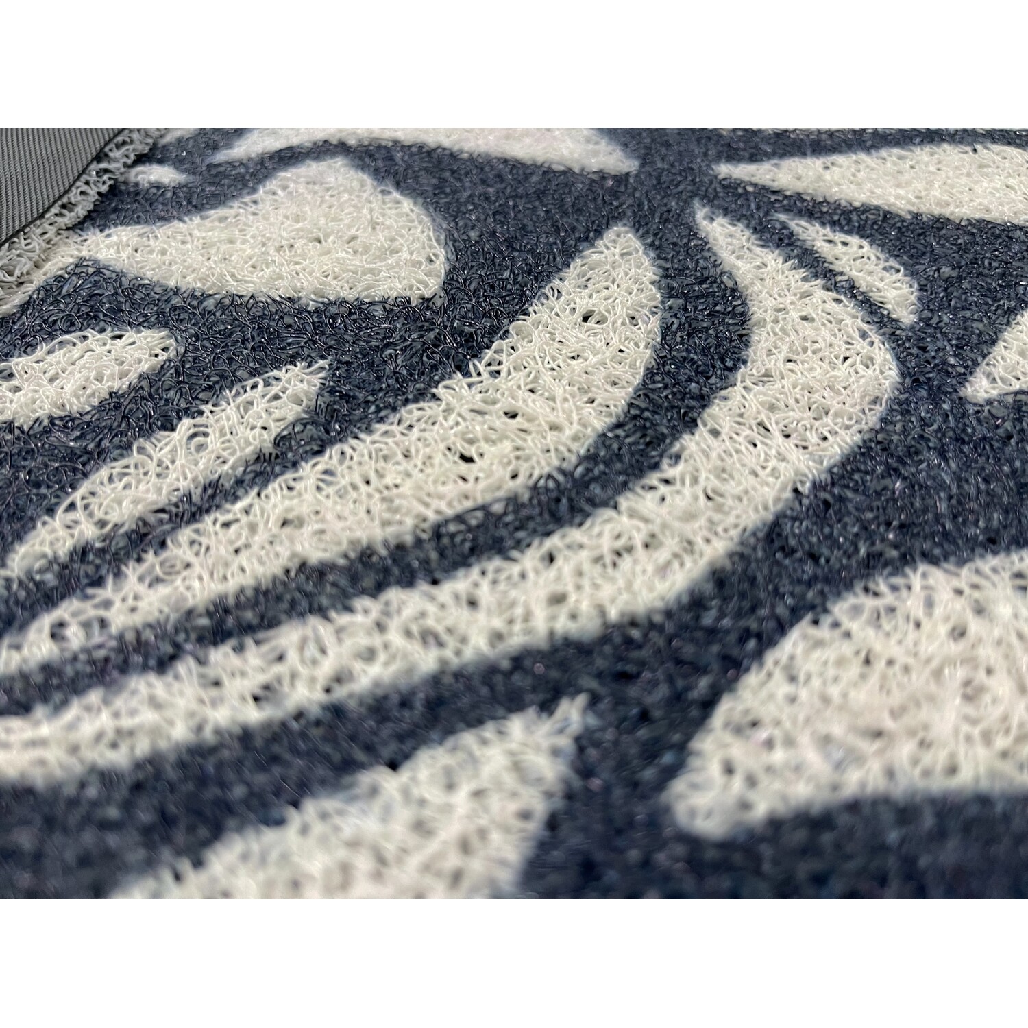 PVC Backed Geo Noodle Mat - Black and White Image 2