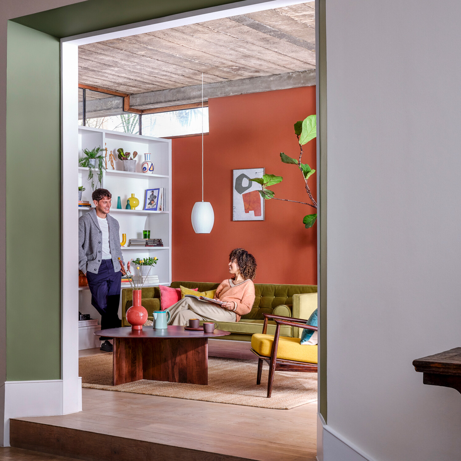 Crown Walls and Ceilings Crimson Fox Matt Emulsion Paint 2.5L Image 2