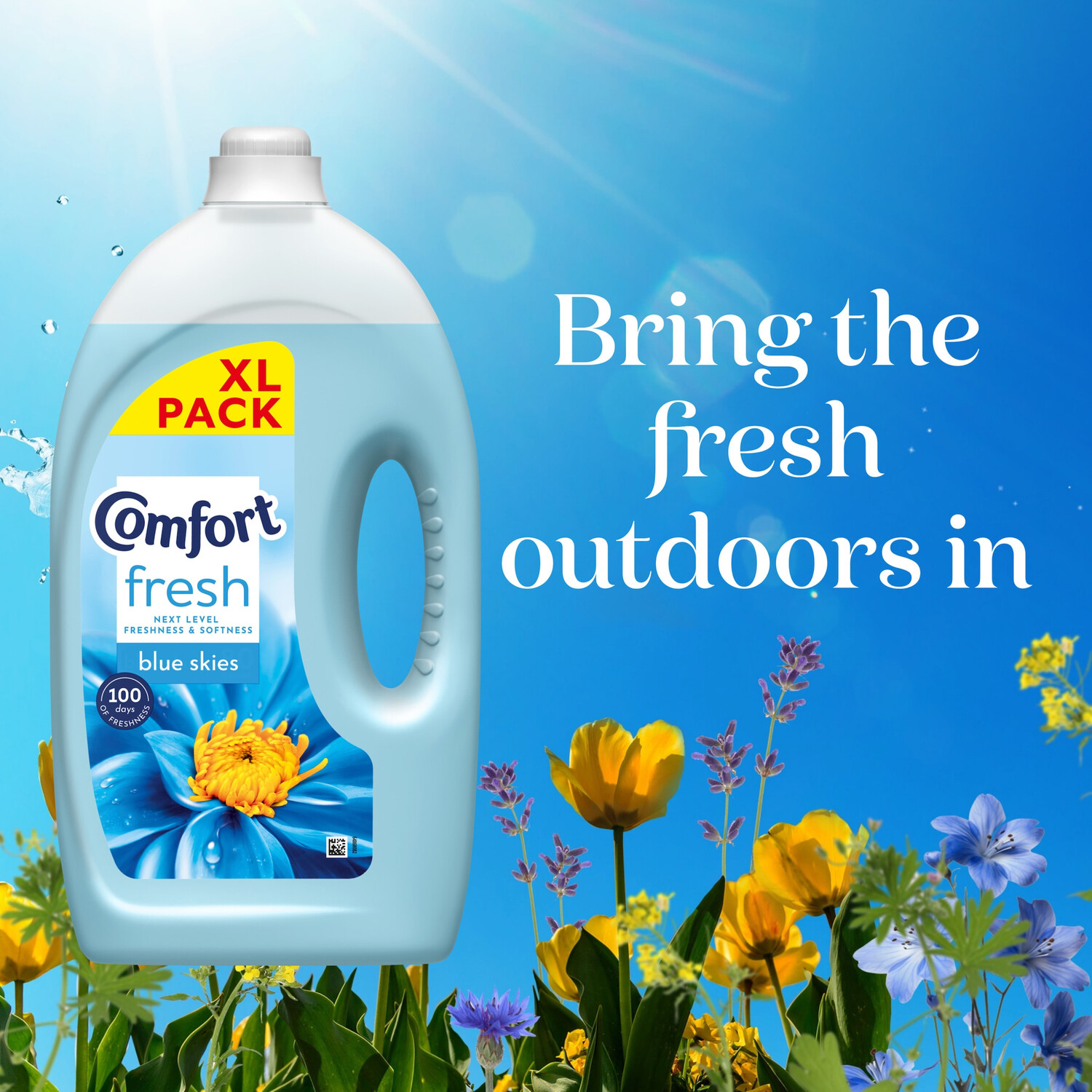 Comfort Fresh Fabric Conditioner Blue Skies 80 Image 5