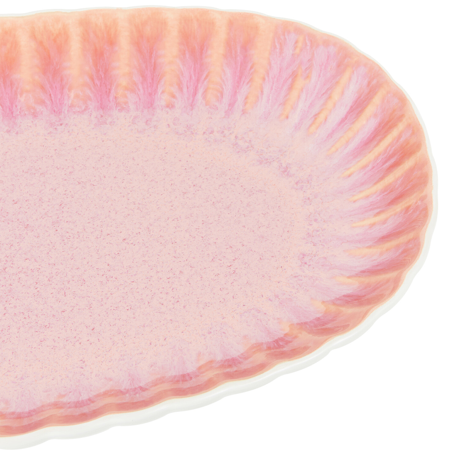 Pink Reactive Glaze Serving Platter Pink Image 3