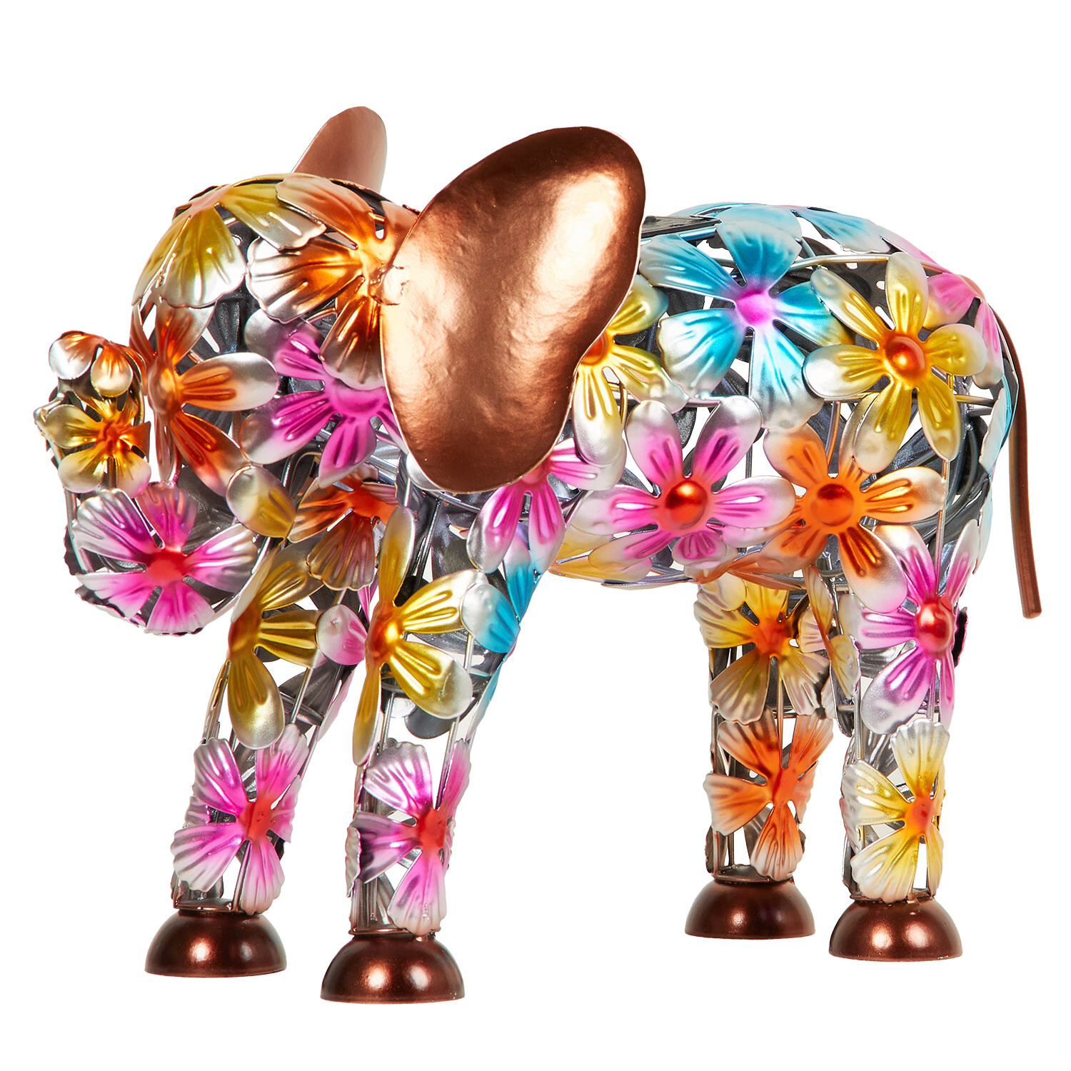 Solar Flower Elephant Decor - Multicolour Image 6