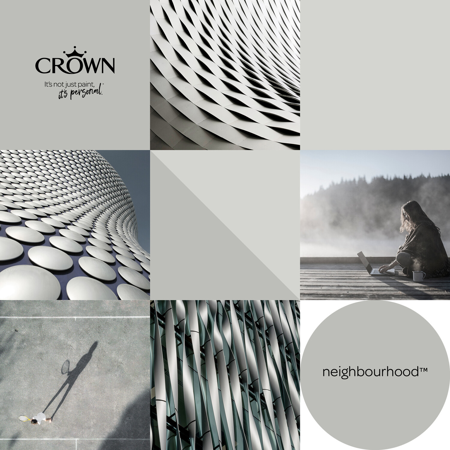 Crown Walls & Ceilings Neighbourhood Mid Sheen Emulsion Paint 2.5L Image 7