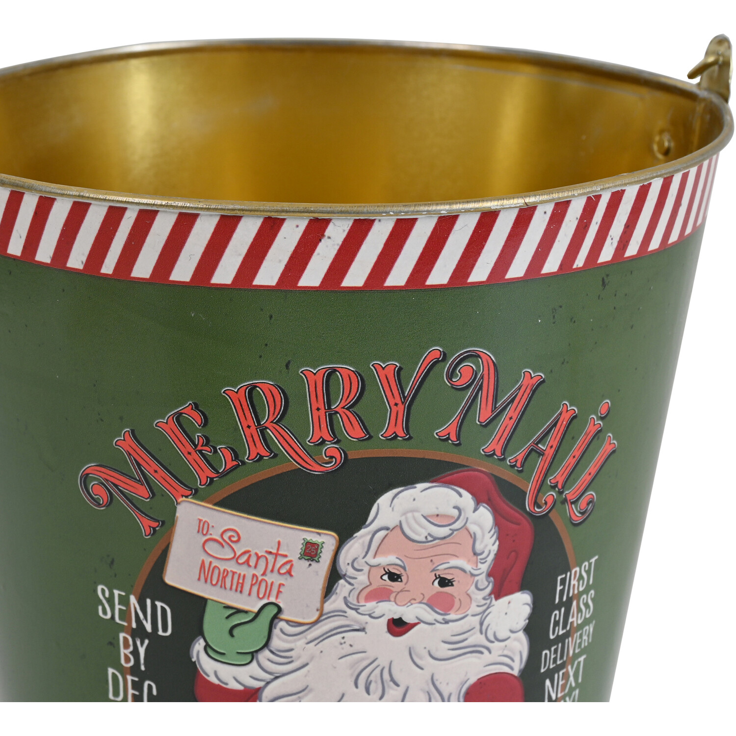 Merry Mail Santa BucketGreen Image 4