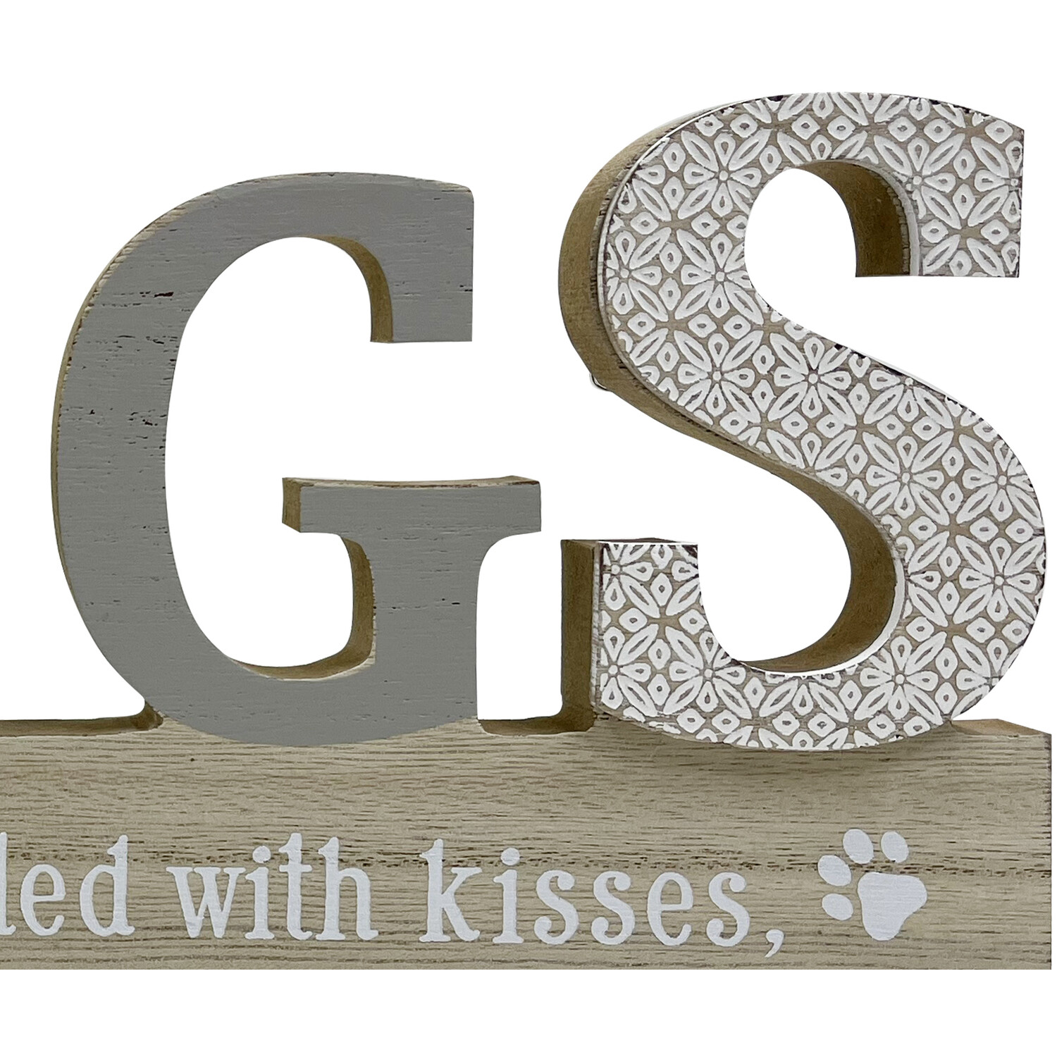 Pet Slogan Wood Effect Plaque - Natural Image 3