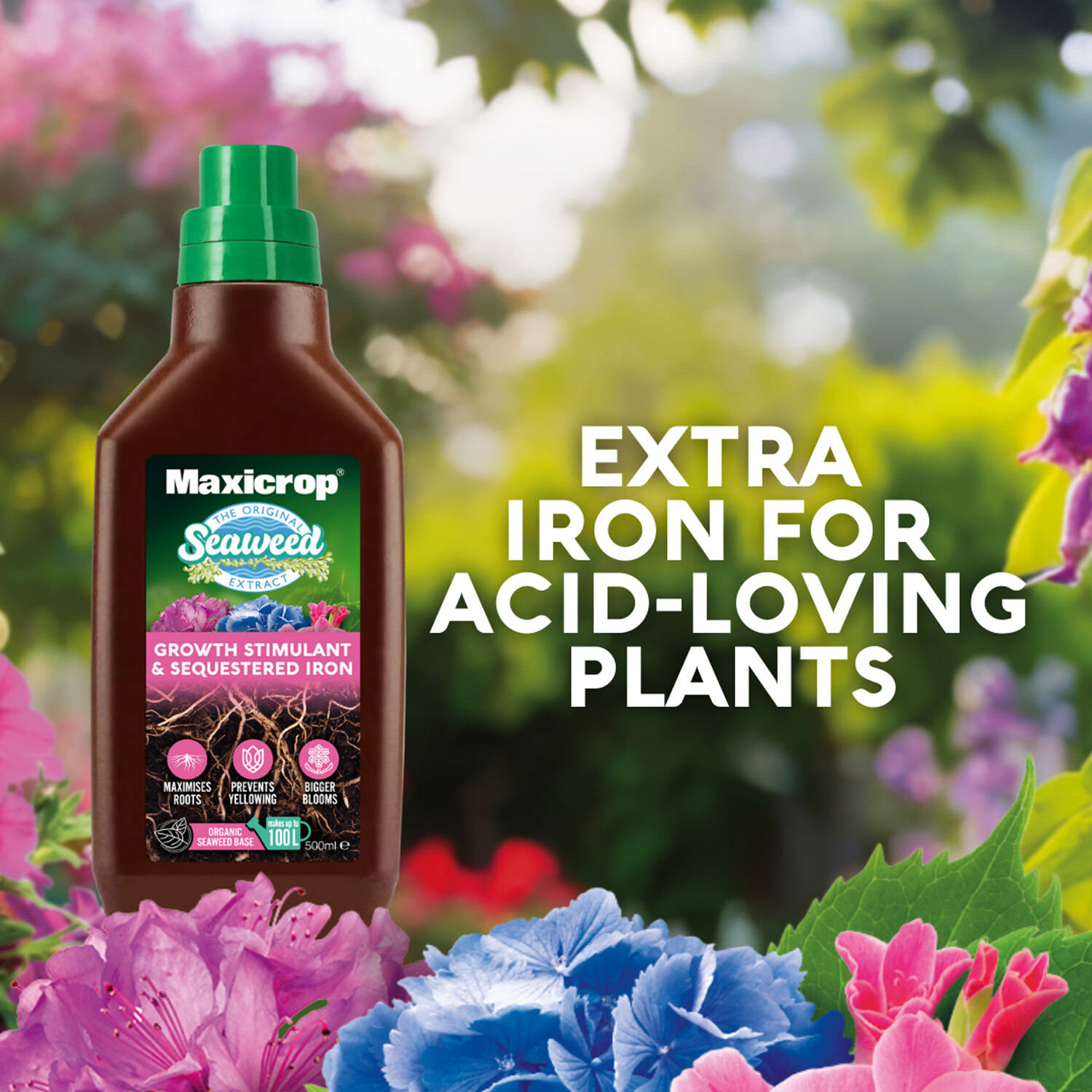 Maxicrop Growth Stimulant and Sequestered Iron 500ml - Brown Image 5