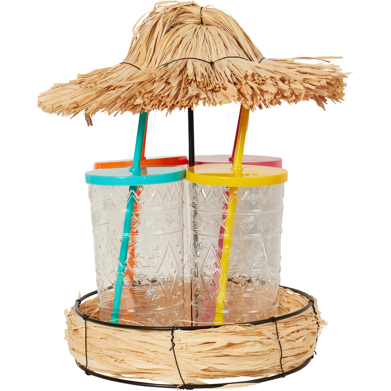 Tiki Party Lazy Susan - Natural Image 4