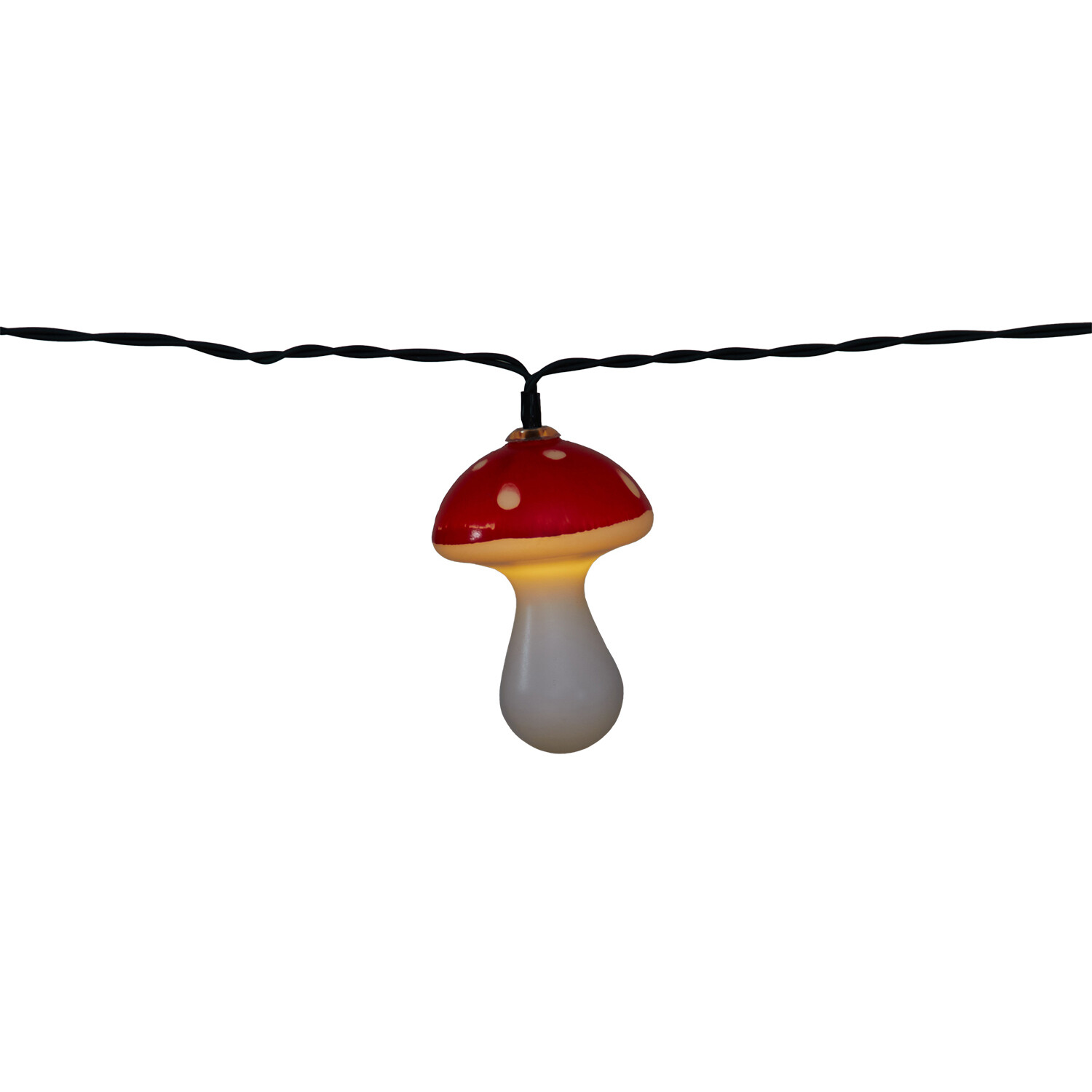 20 LED Solar Mushroom String Lights - Red Image 6