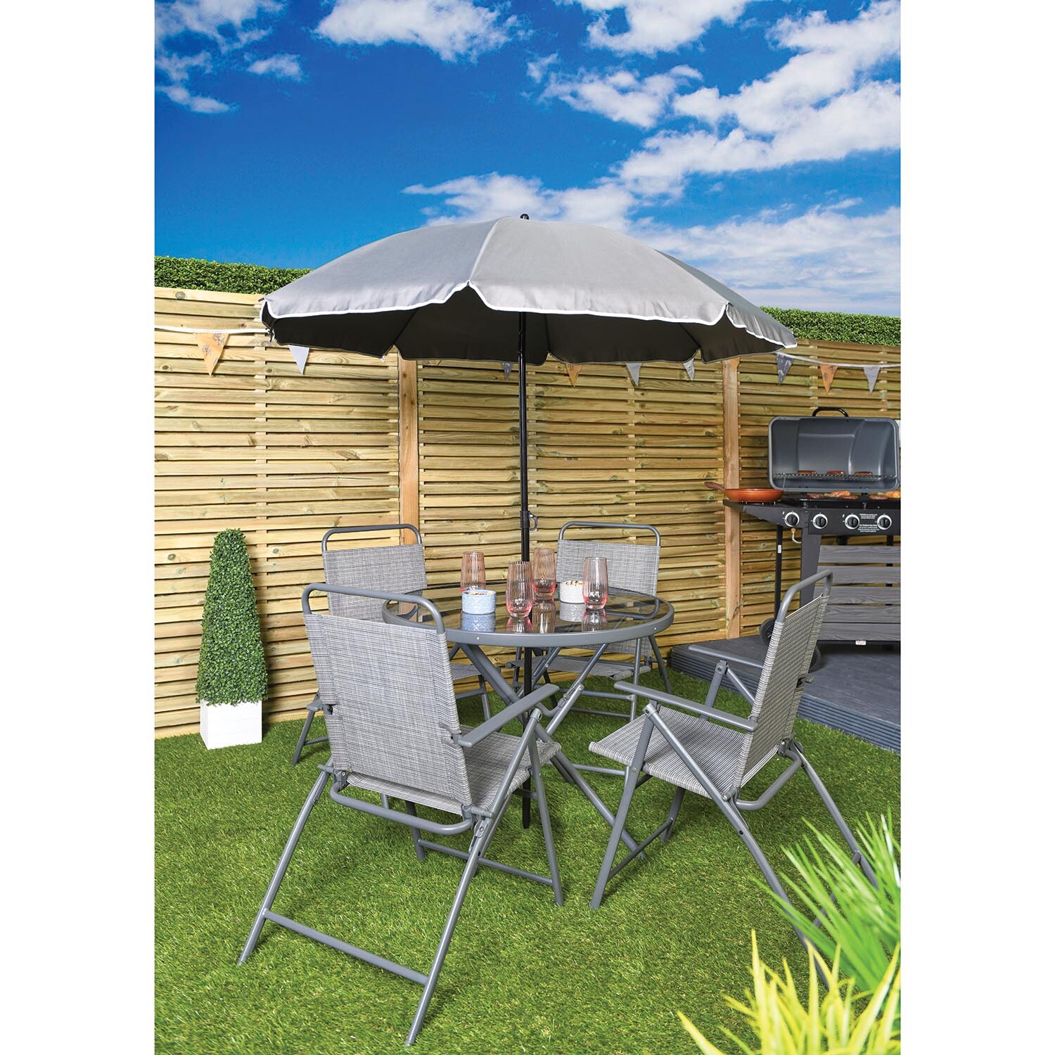 Single Beach Parasol 1.8m in Assorted Styles Image 7