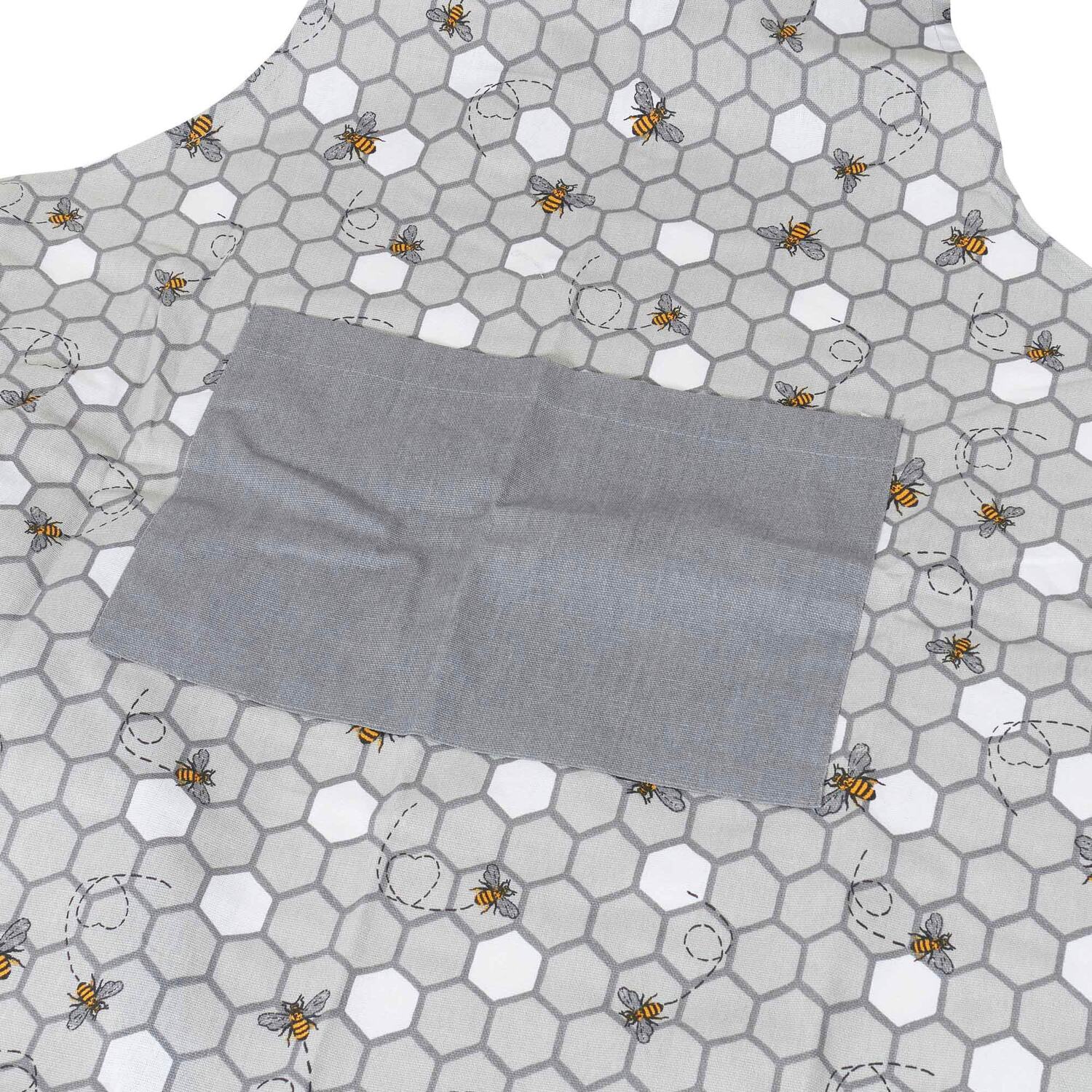 My Home Honeycomb Apron - Grey Image 2
